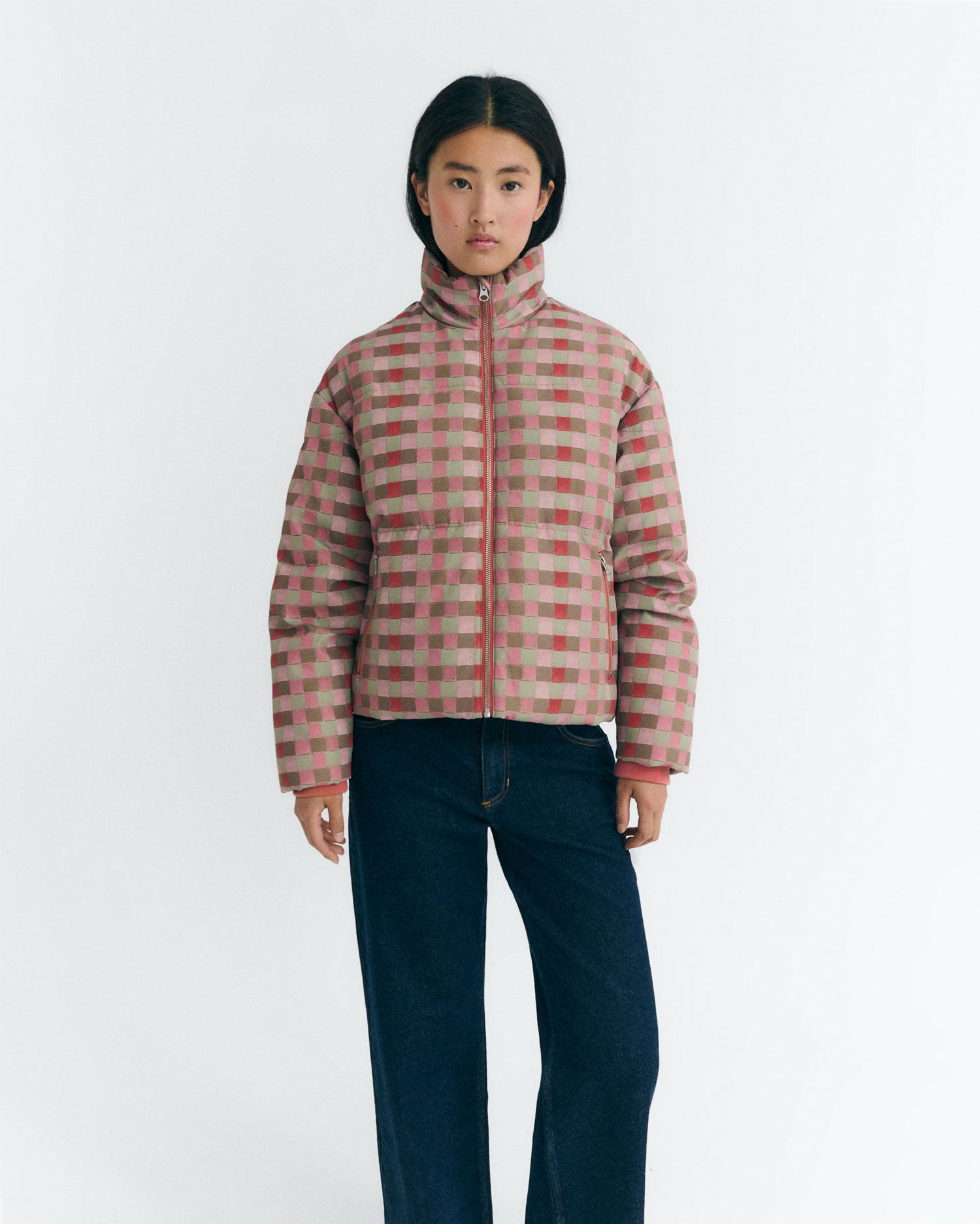 Chaqueta acolchada cuadros Gemma sostenible - 1