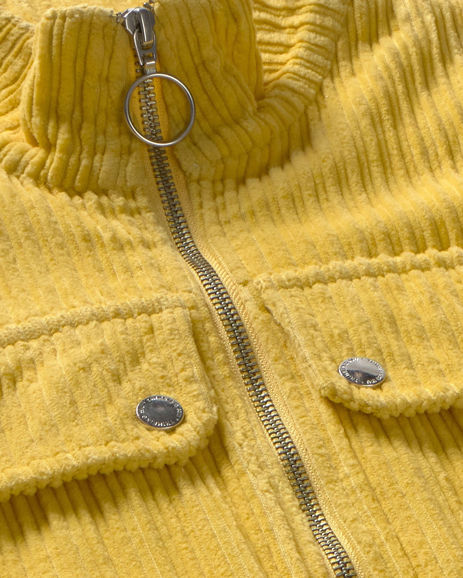 Chaqueta pana amarilla Celia sostenible silueta - 2