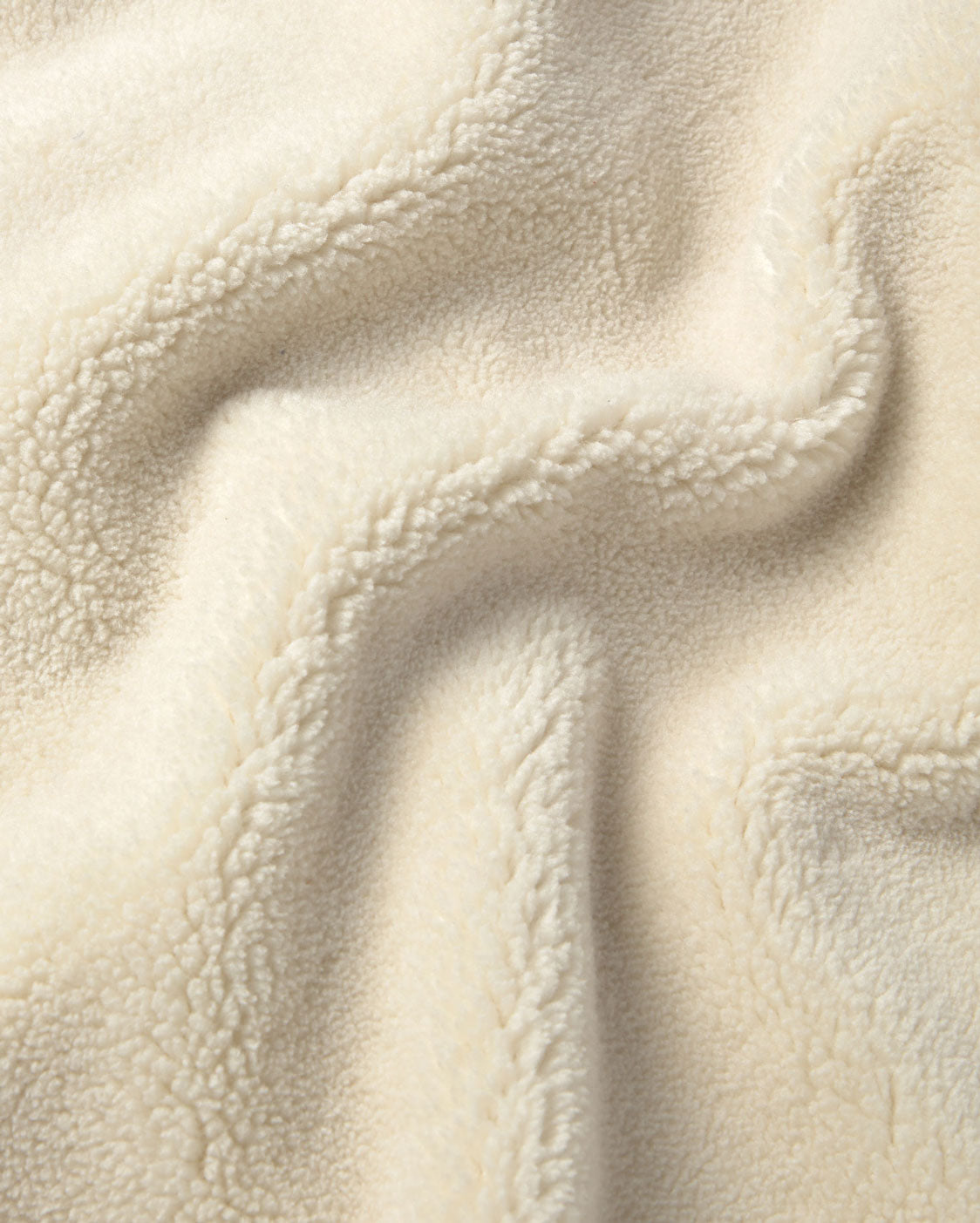 Chaqueta borreguito cruda Kourtney sostenible silueta - 3