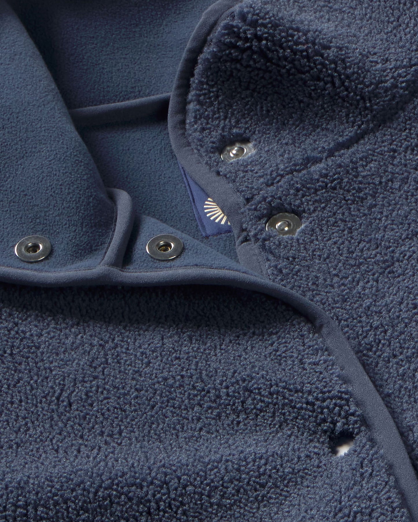 Chaqueta borreguito azul Kourtney sostenible silueta - 2