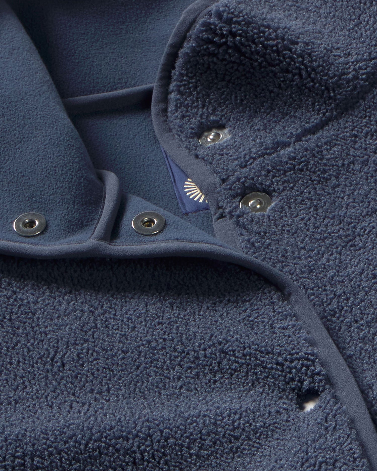 Chaqueta borreguito azul Kourtney sostenible silueta - 2