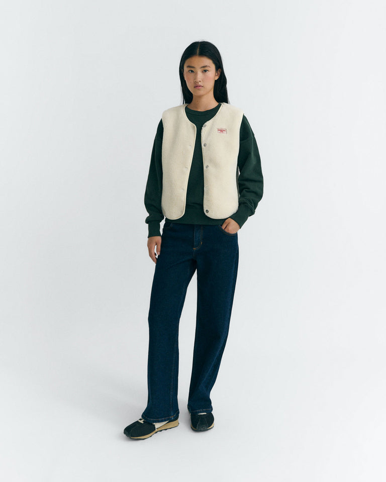 Chaleco borreguito crudo Jay sostenible - 2