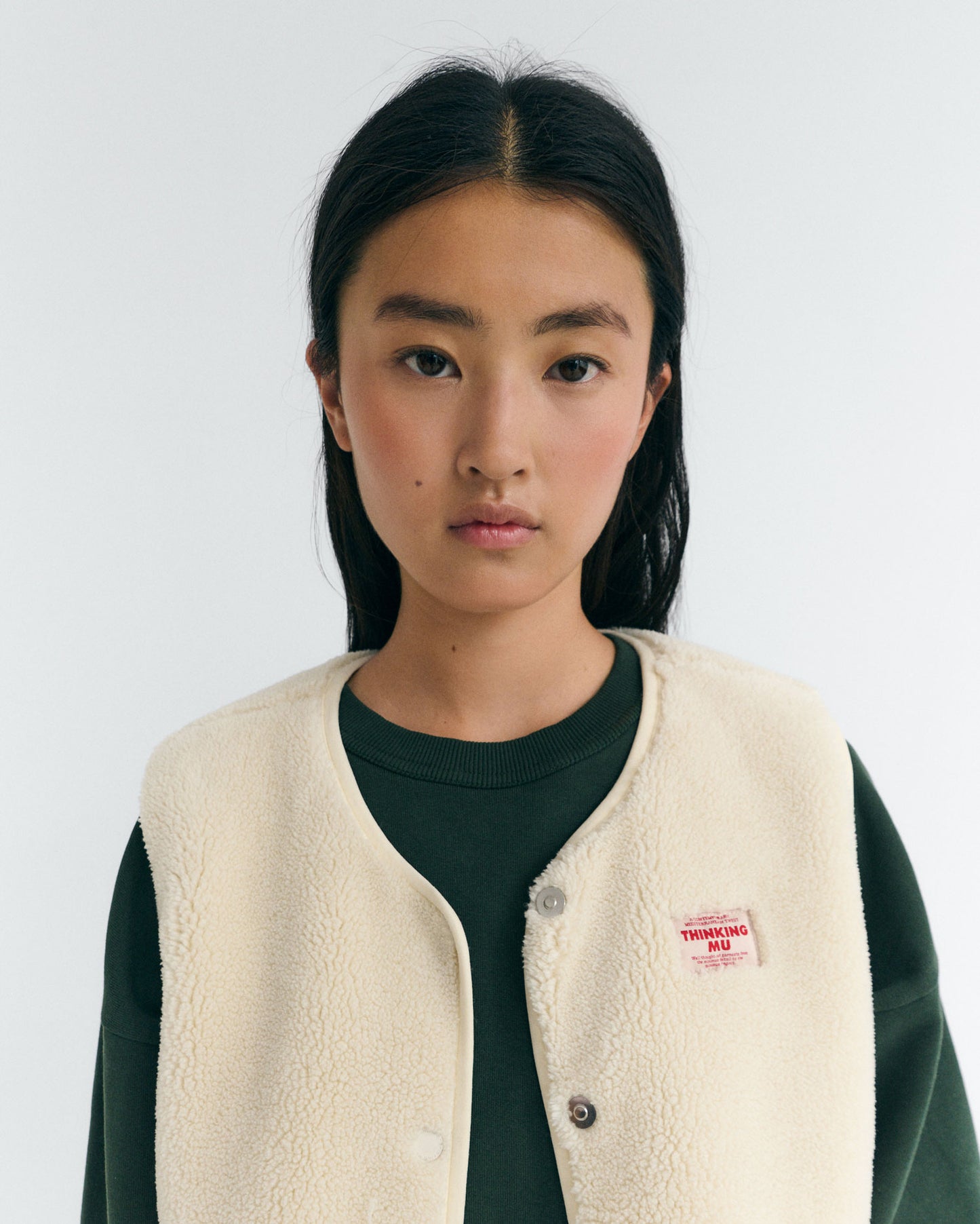 Chaleco borreguito crudo Jay sostenible - 3