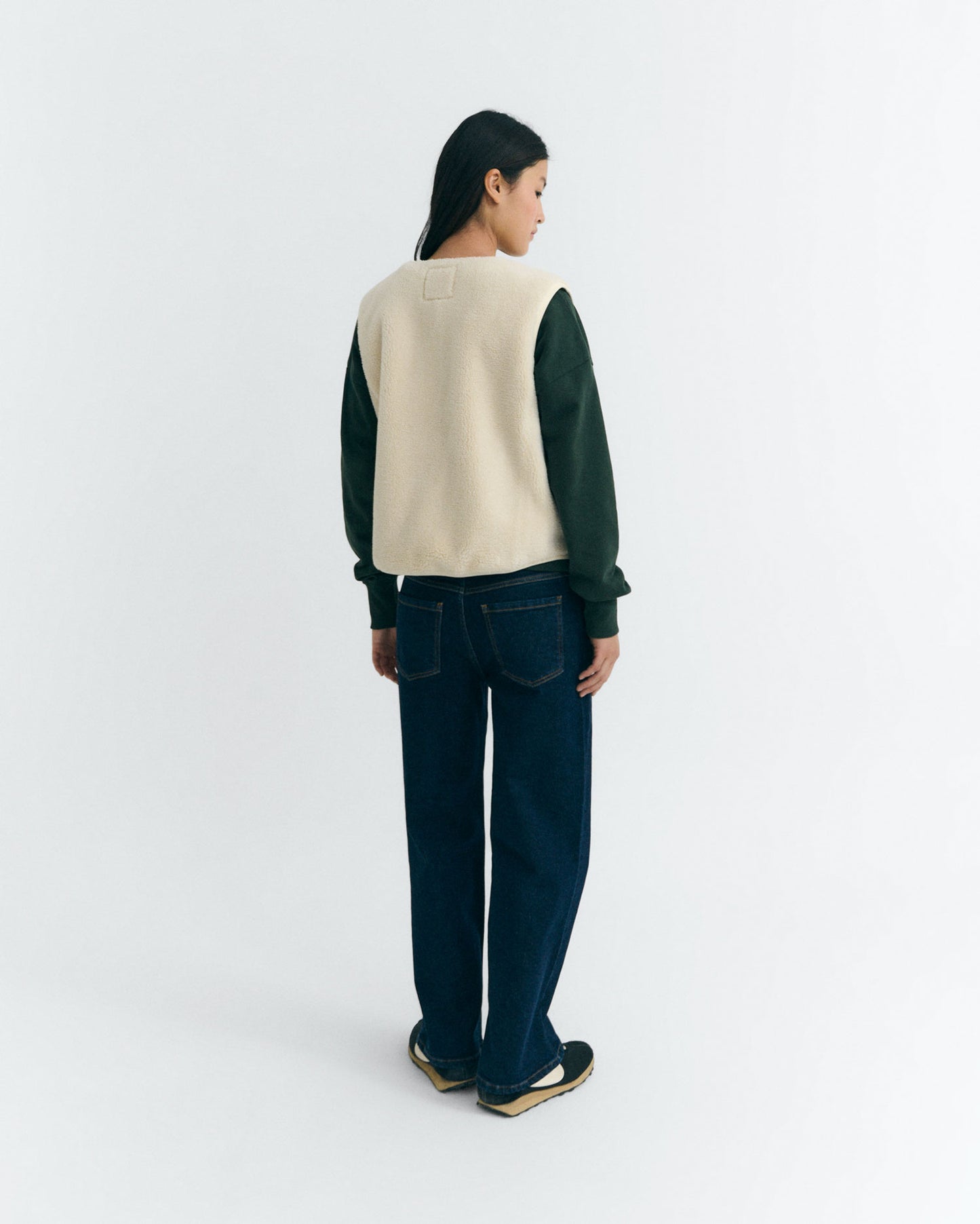 Chaleco borreguito crudo Jay sostenible - 5