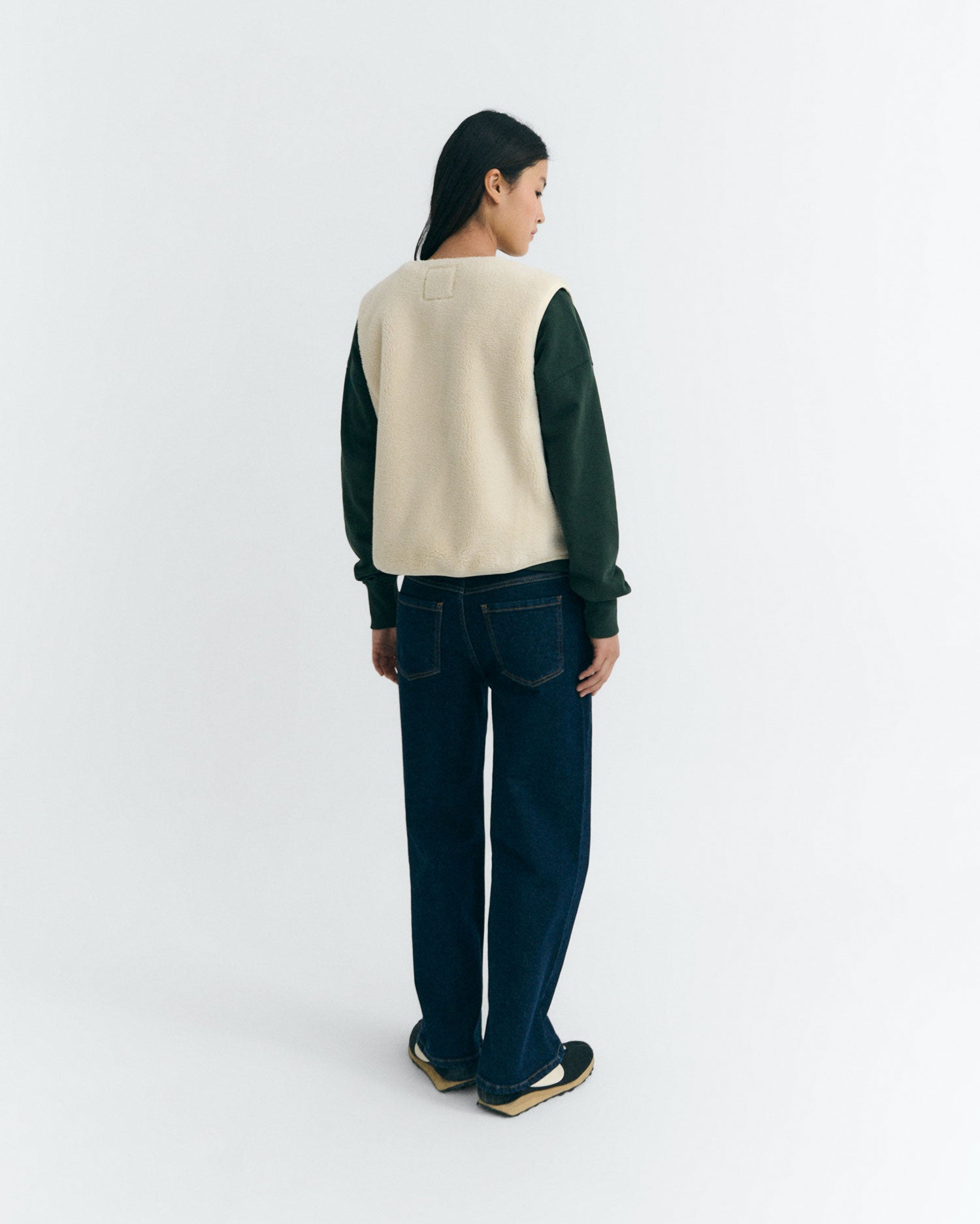 Chaleco borreguito crudo Jay sostenible - 5