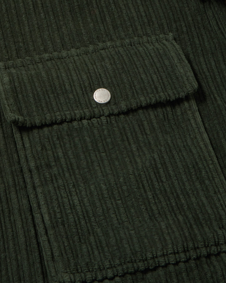 Chaqueta pana verde Celia sostenible silueta - 2