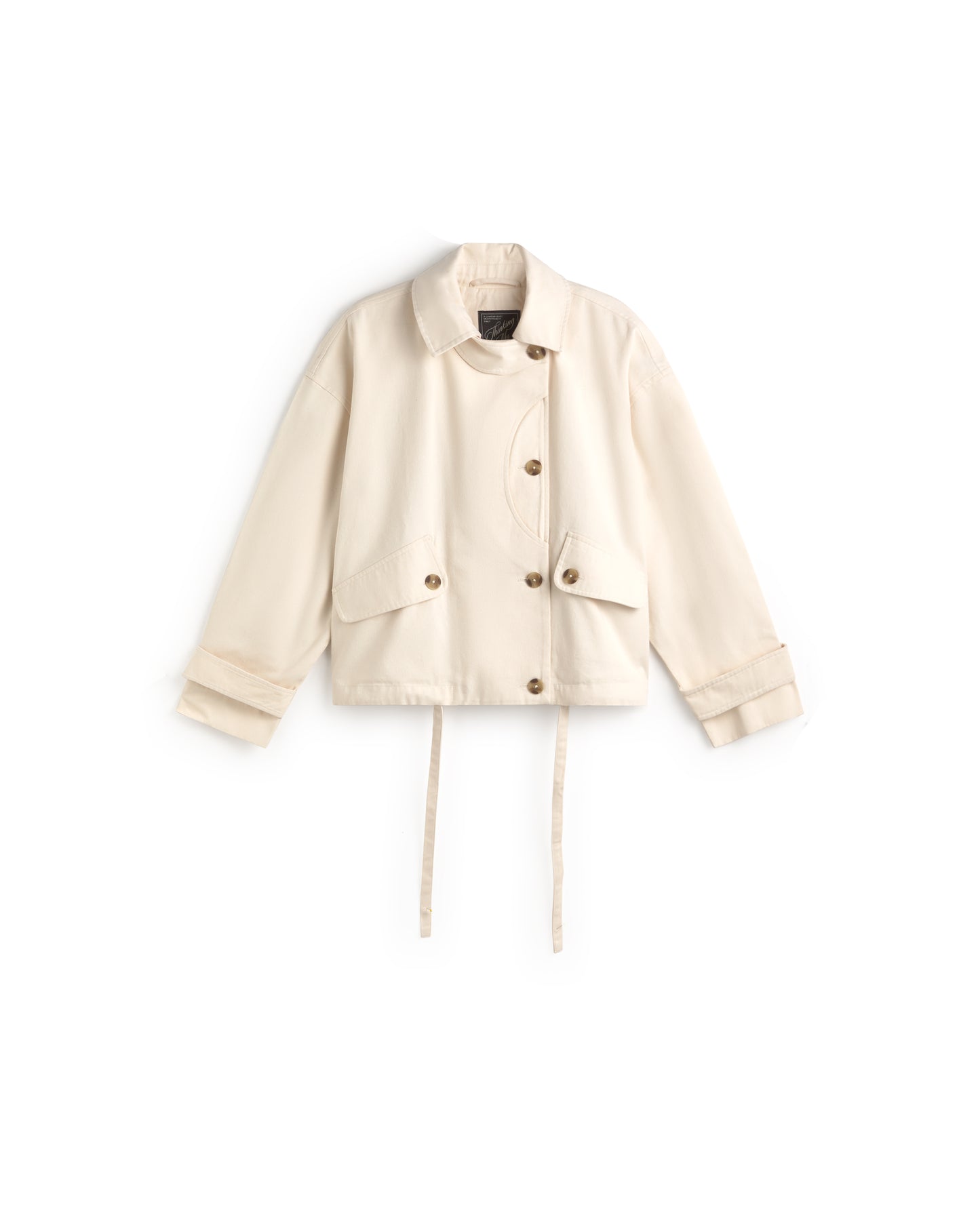 Chaqueta oversize cruda Norma sostenible silueta - 1