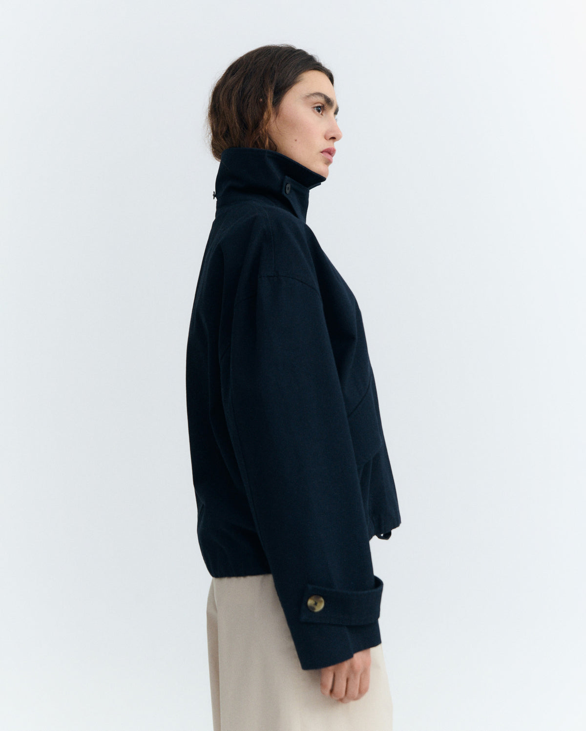 Chaqueta oversize navy Norma sostenible - 5