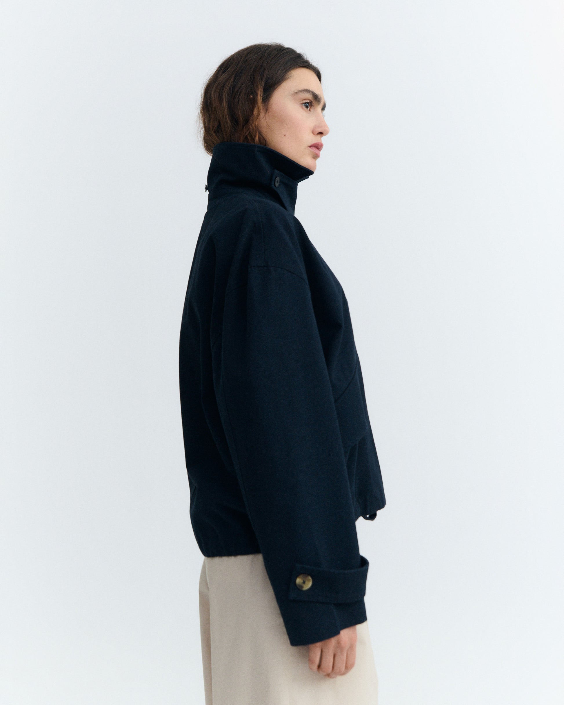 Chaqueta oversize navy Norma sostenible - 5