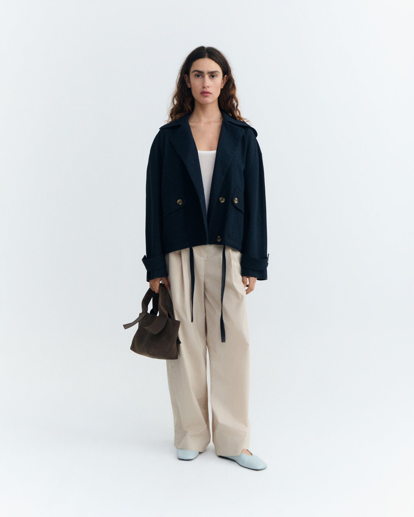 Chaqueta oversize navy Norma sostenible - 6