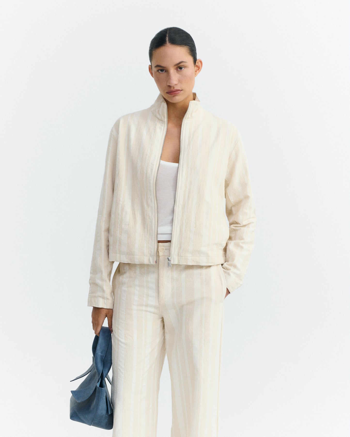 Chaqueta rayas cruda Ceci sostenible - 2