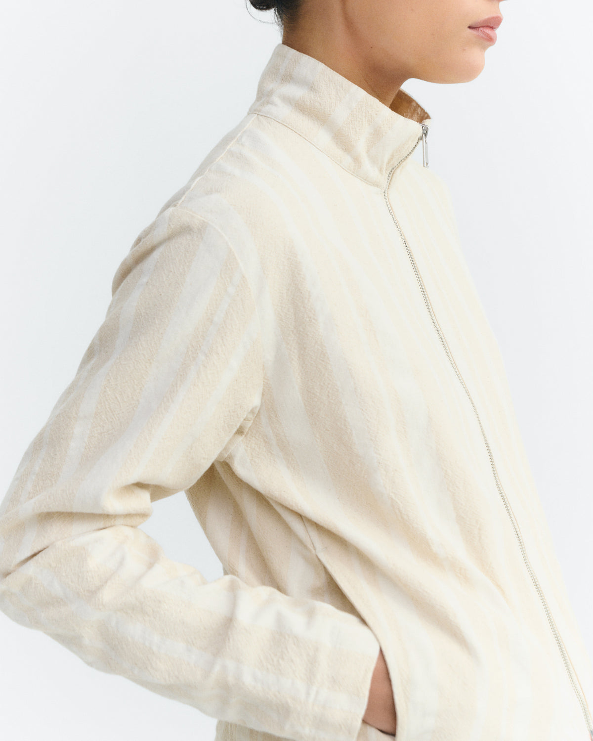 Chaqueta rayas cruda Ceci sostenible - 3