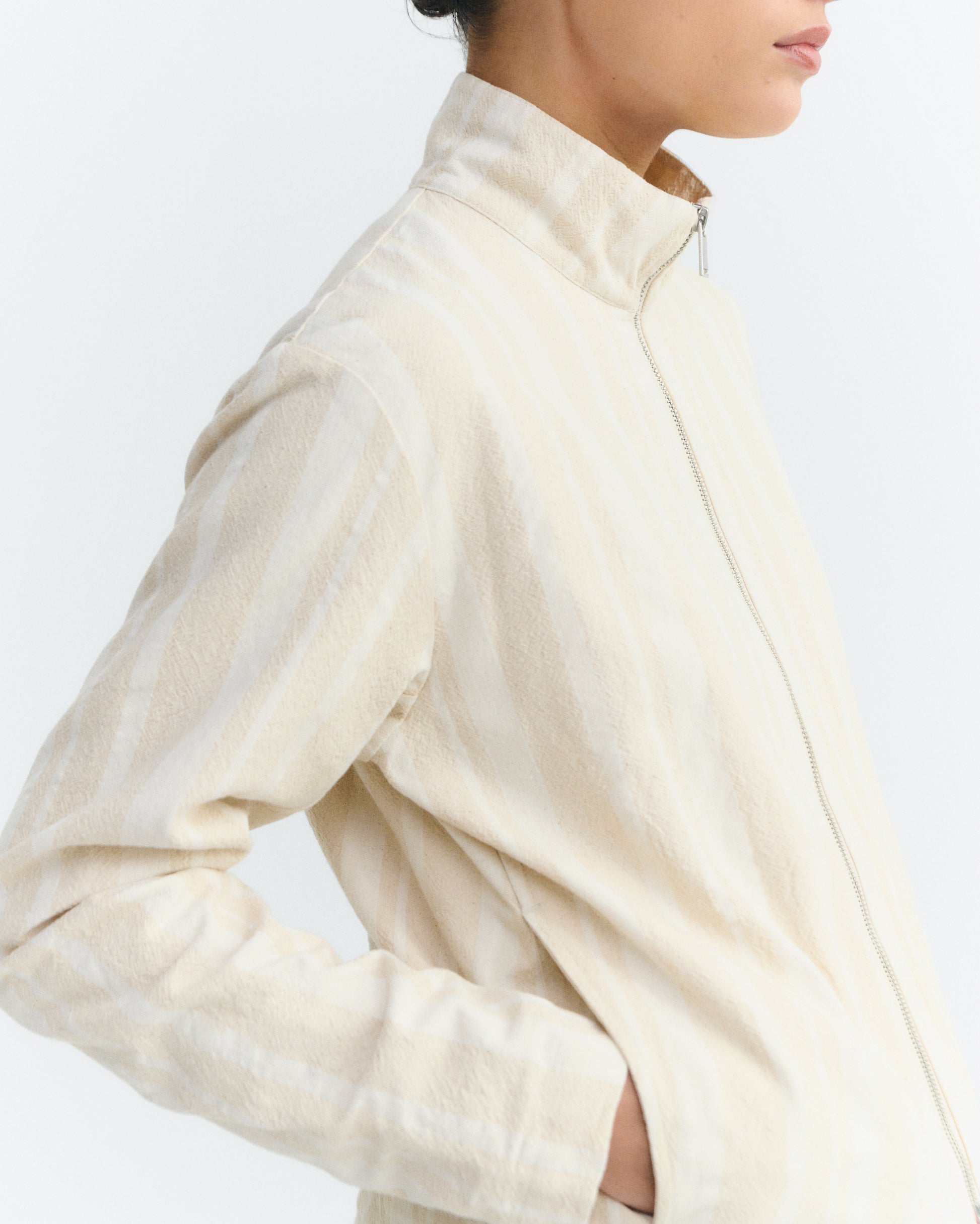 Chaqueta rayas cruda Ceci sostenible - 3