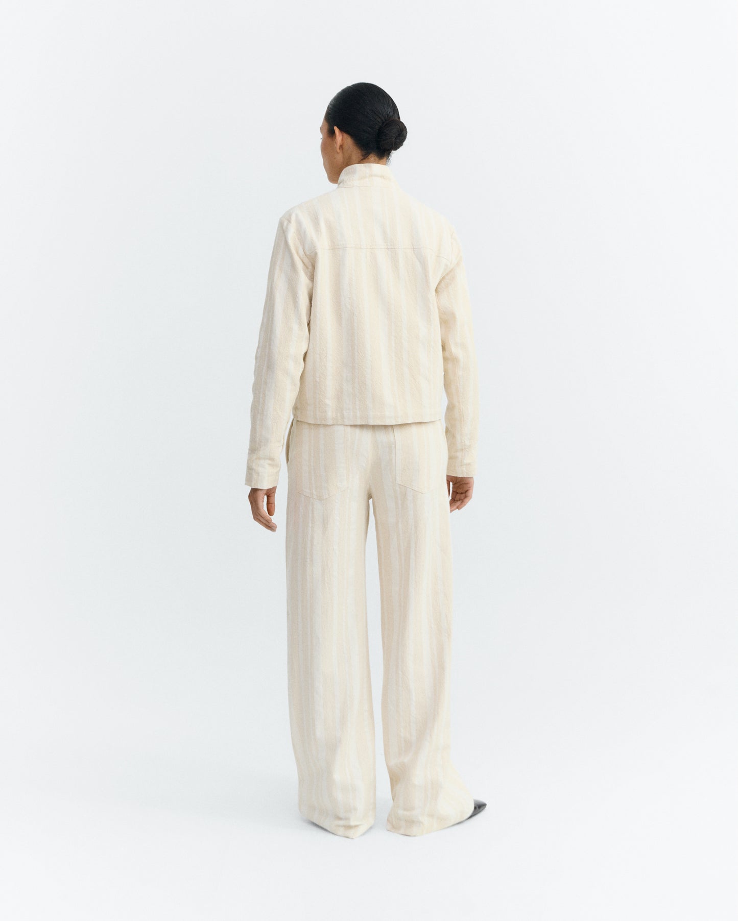 Chaqueta rayas cruda Ceci sostenible - 4