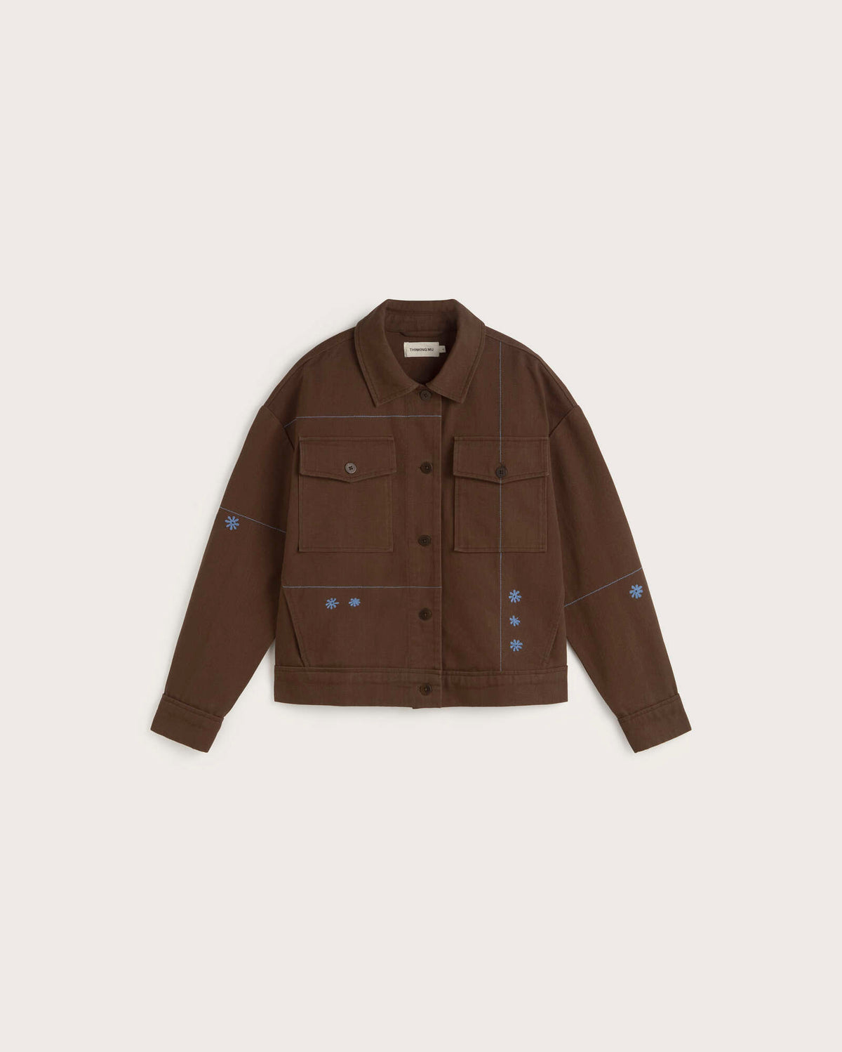Chaqueta bordada a mano sole mio Frans sostenible silueta - 1