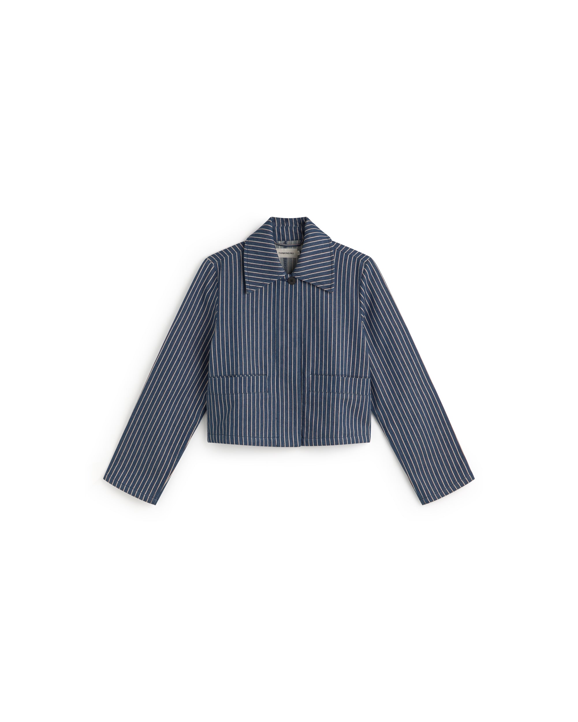 Astrid Women's Natural Dye Striped Jacket - Thinking Mu