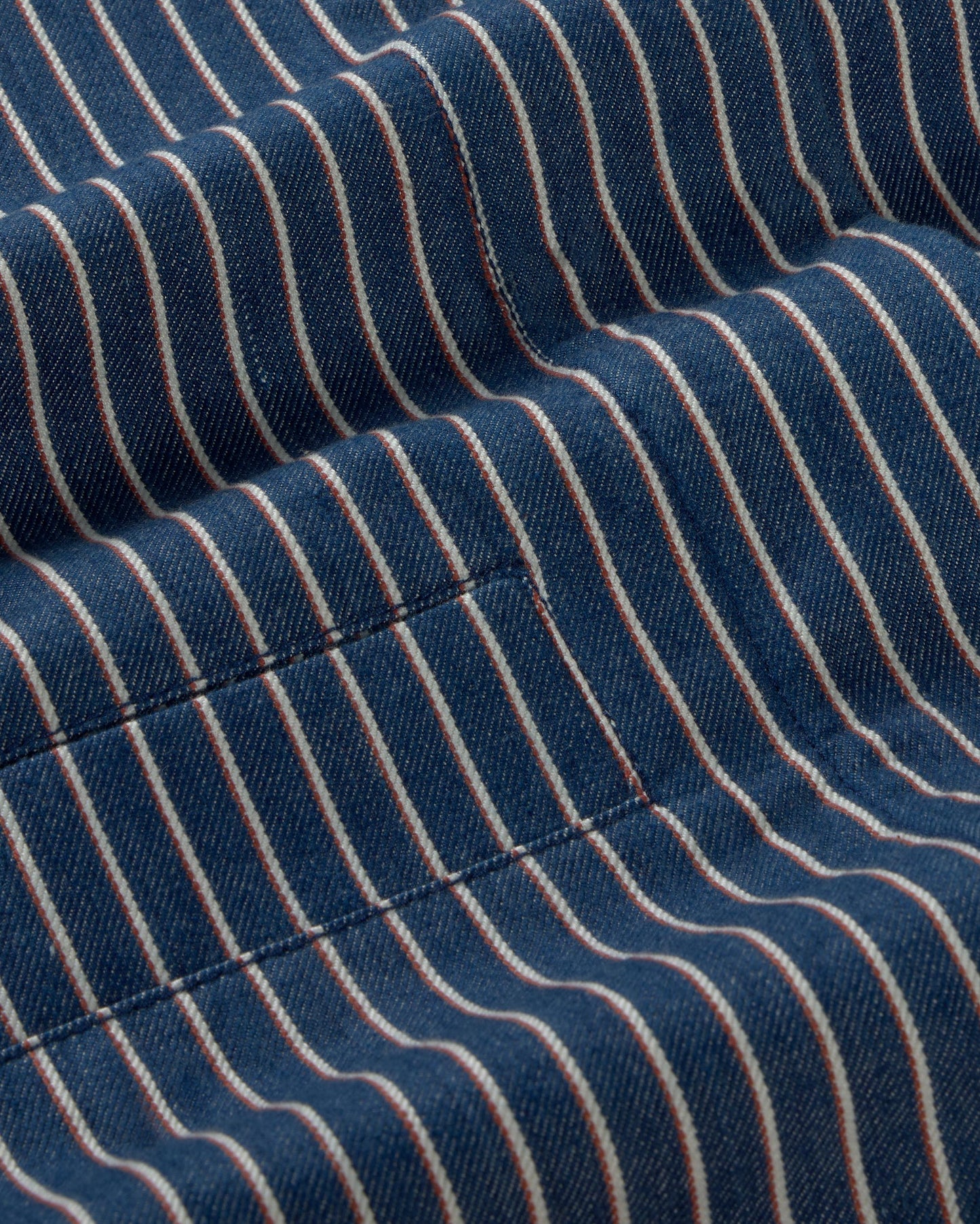 Chaqueta rayas tinte natural railway Astrid sostenible silueta - 2