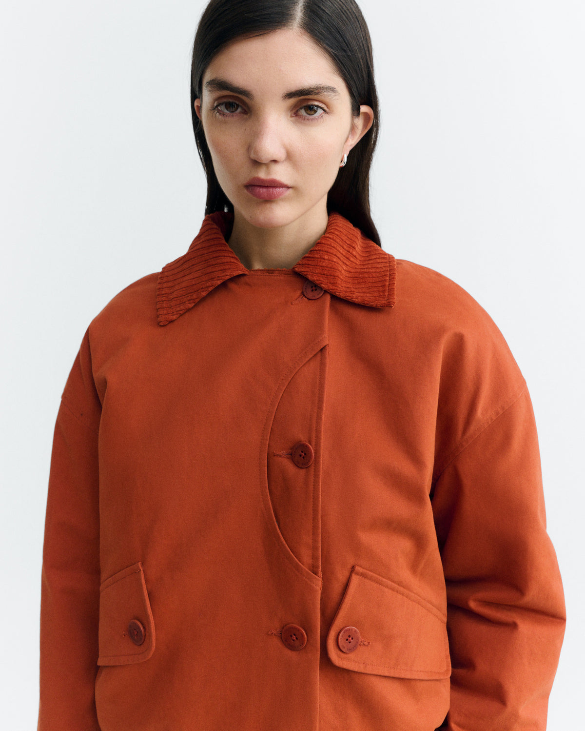 Chaqueta acolchada oversize naranja Norma sostenible - 2