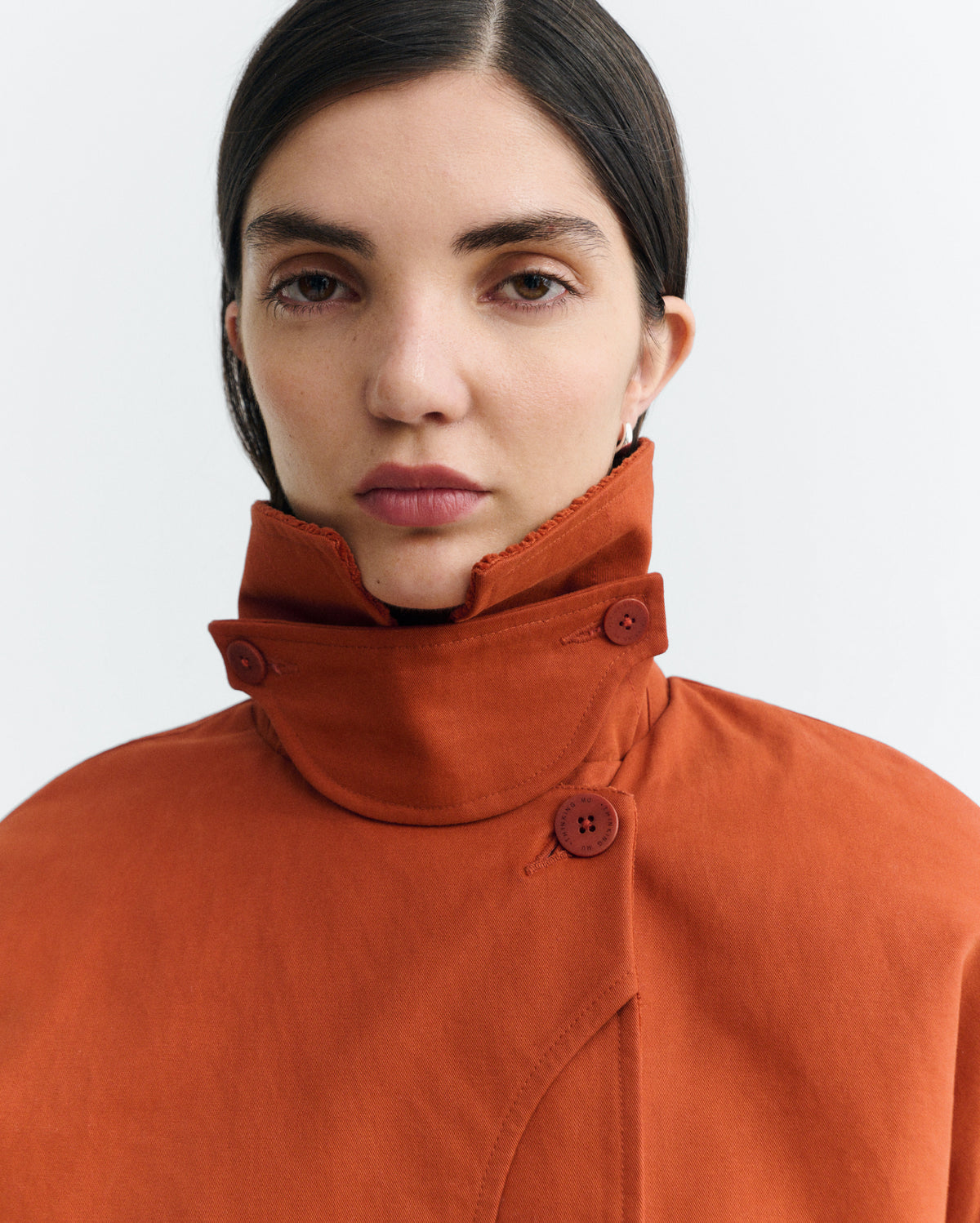 Chaqueta acolchada oversize naranja Norma sostenible - 3