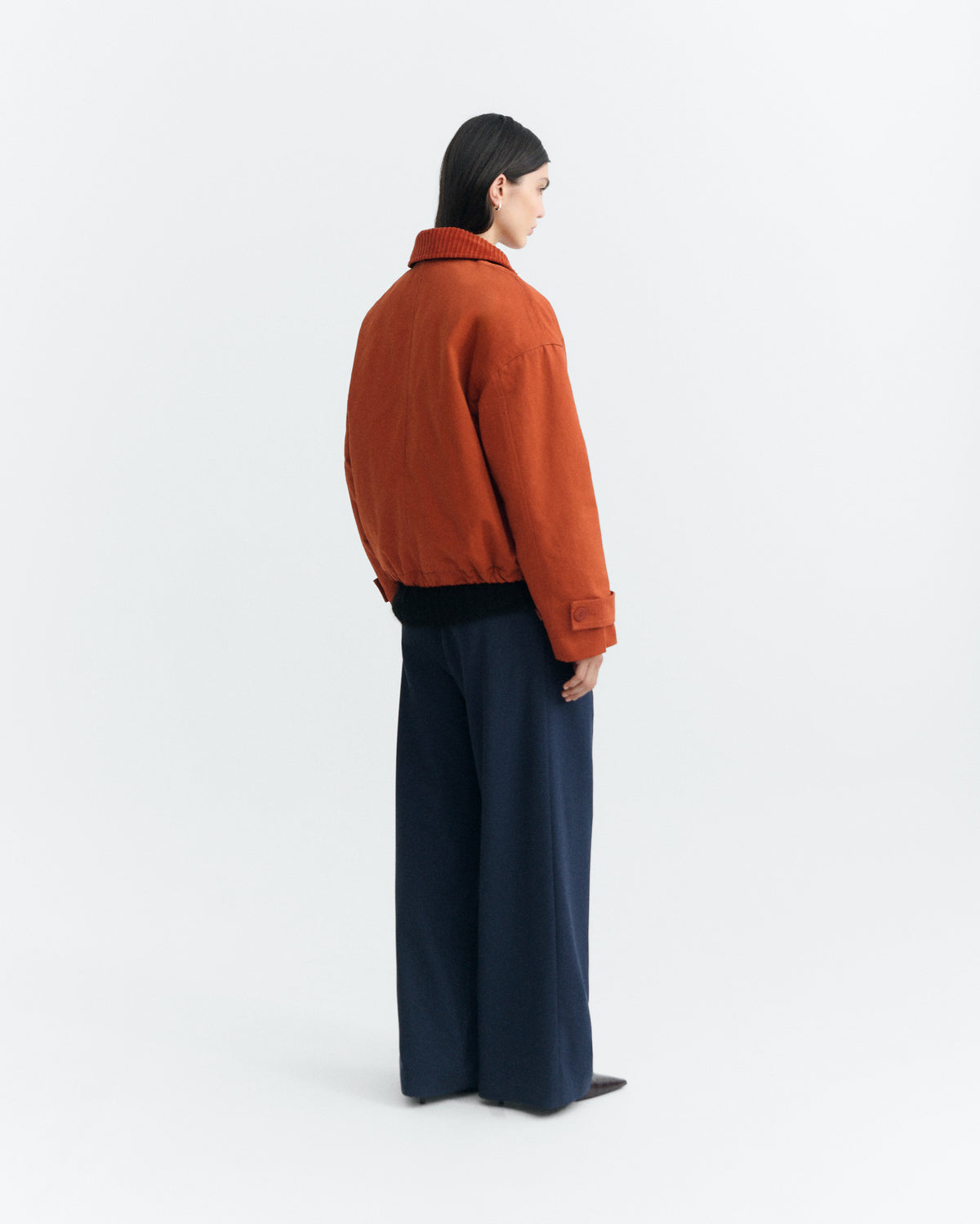 Chaqueta acolchada oversize naranja Norma sostenible - 4