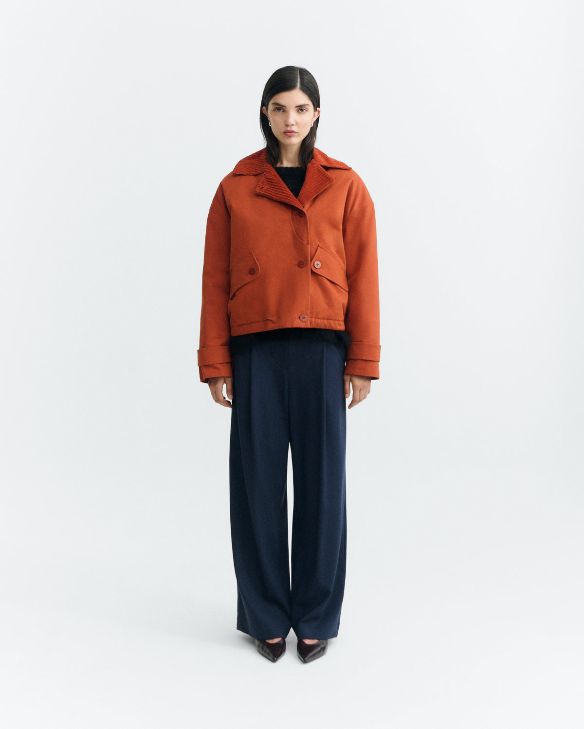 Chaqueta acolchada oversize naranja Norma sostenible - 5