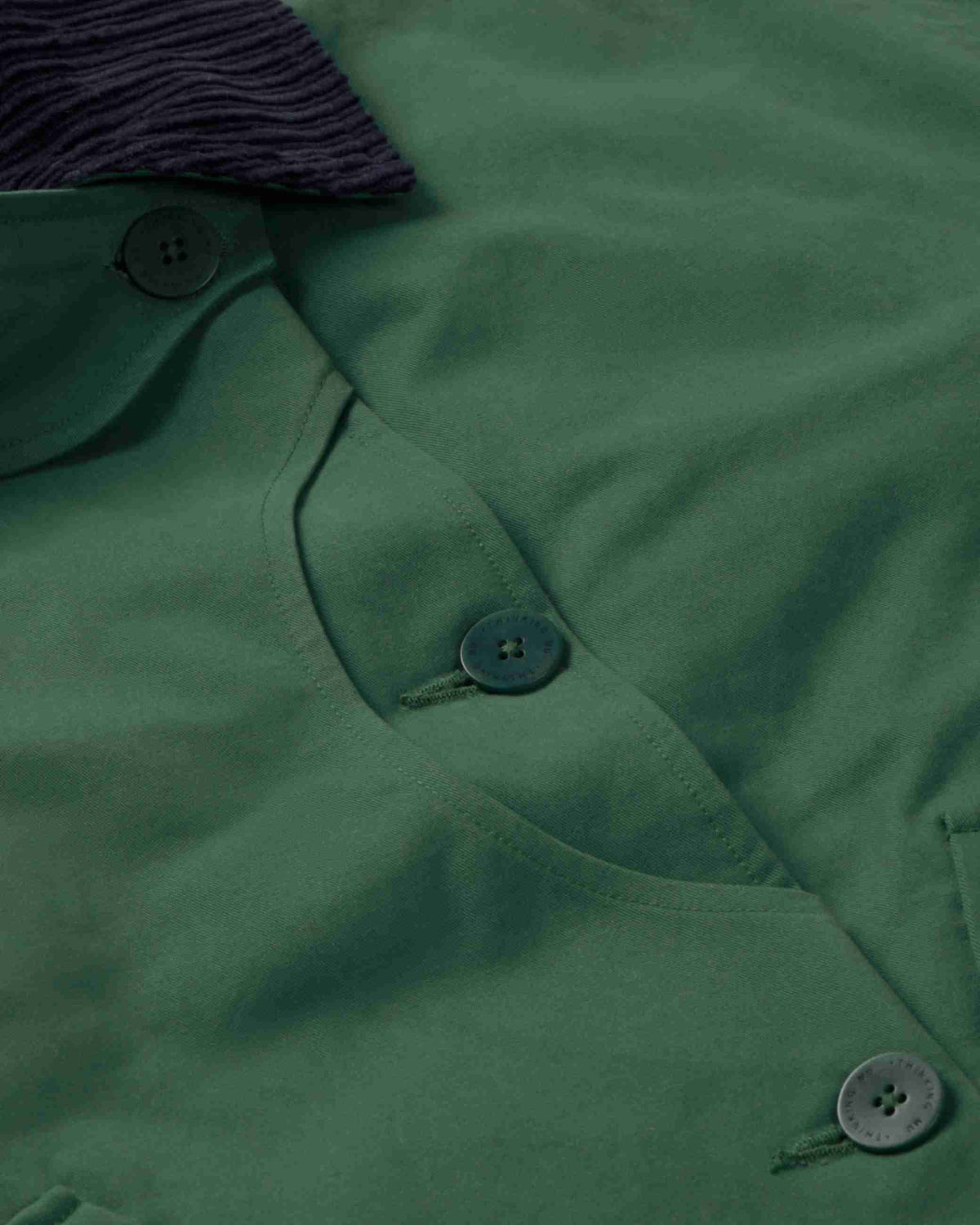 Chaqueta acolchada oversize verde Norma sostenible silueta - 2