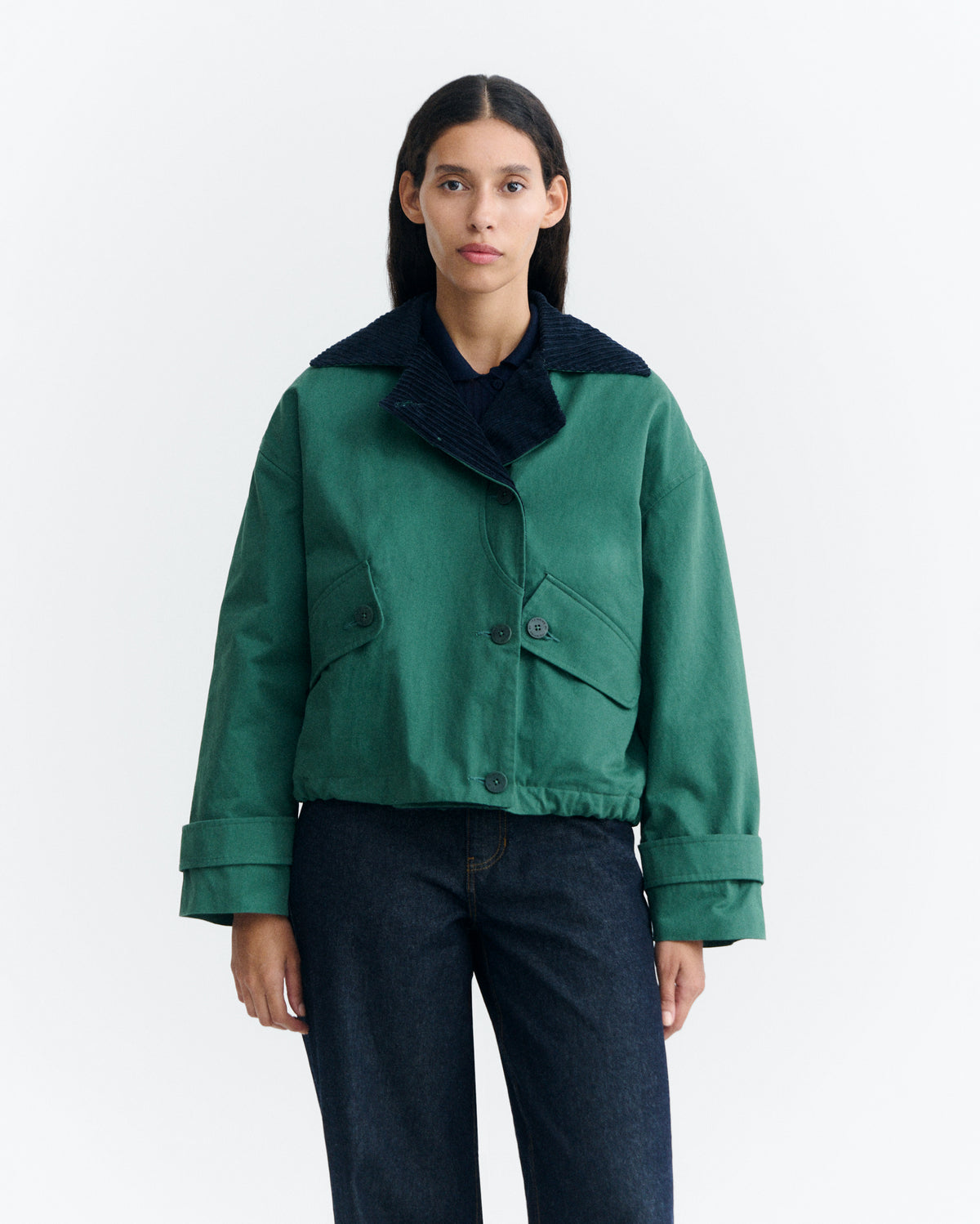 Chaqueta acolchada oversize verde Norma sostenible - 2
