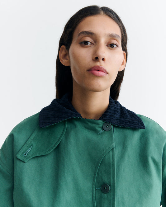 Chaqueta acolchada oversize verde Norma sostenible - 3