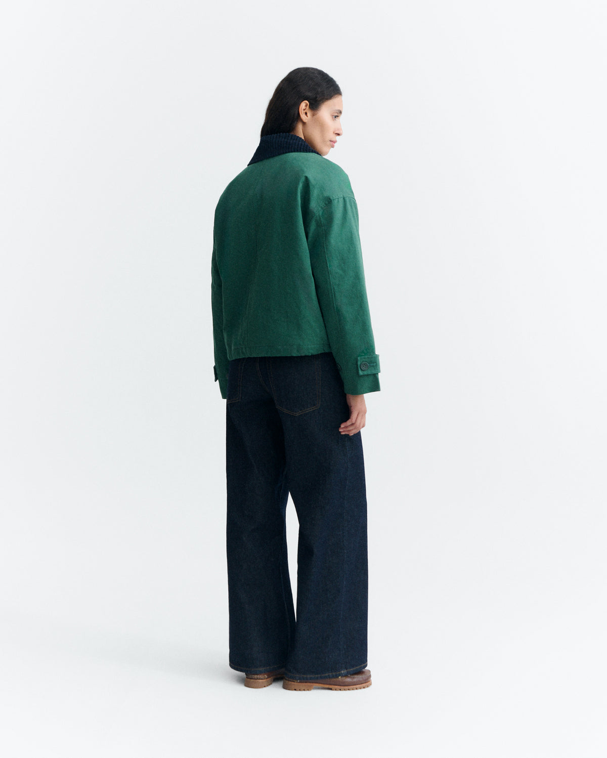 Chaqueta acolchada oversize verde Norma sostenible - 4