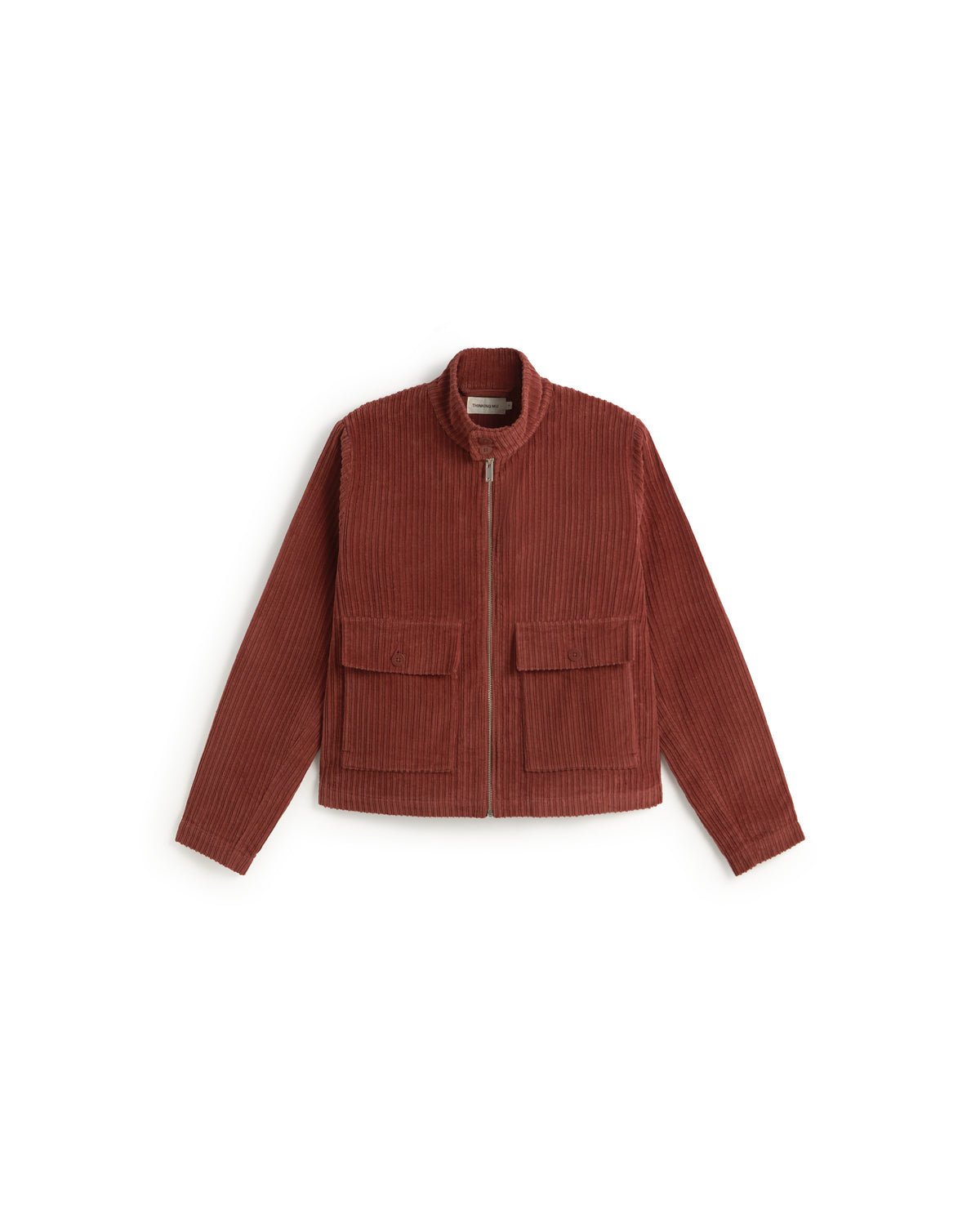 Chaqueta pana roja Delia sostenible silueta - 1