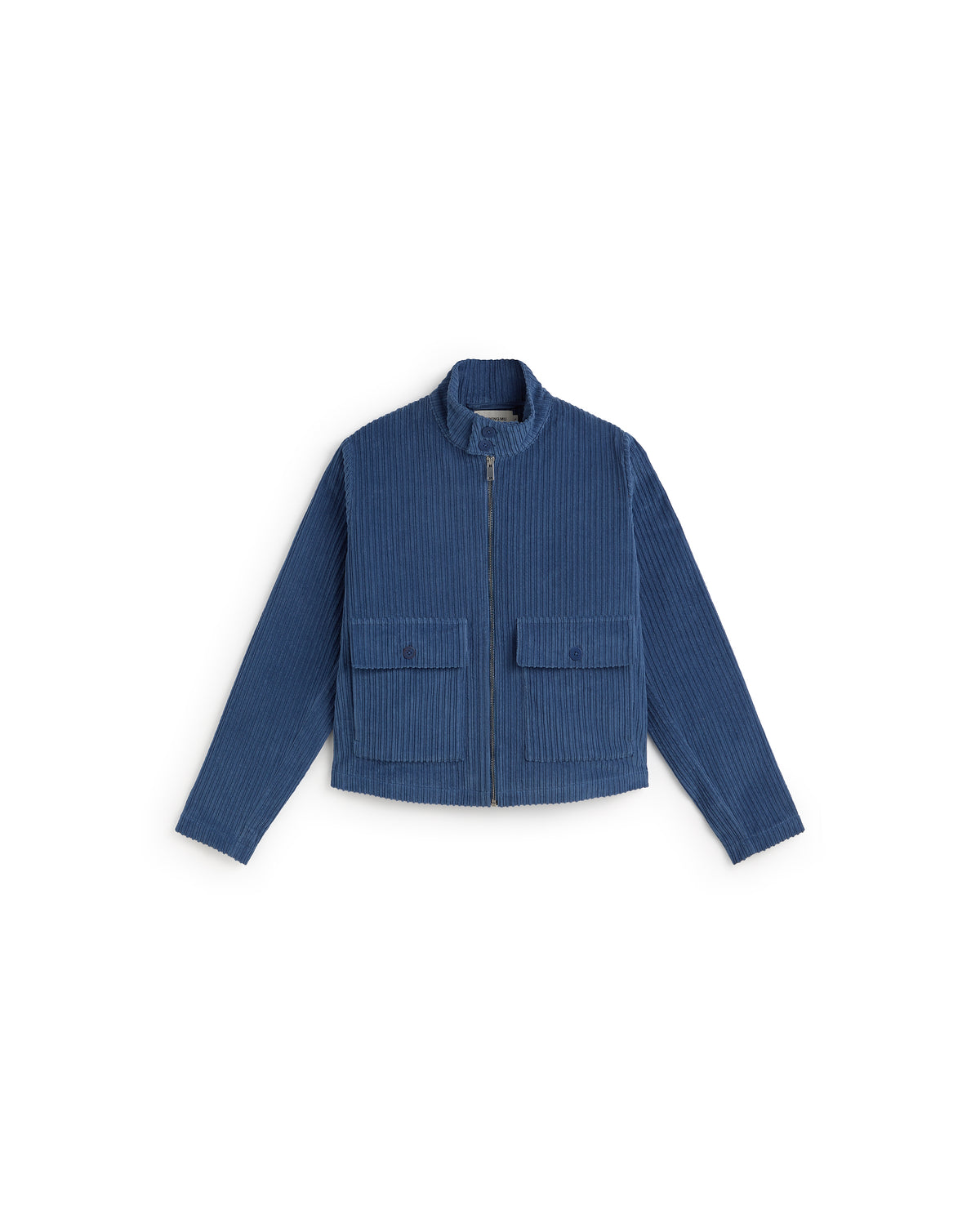 Chaqueta pana azul Delia sostenible silueta - 1