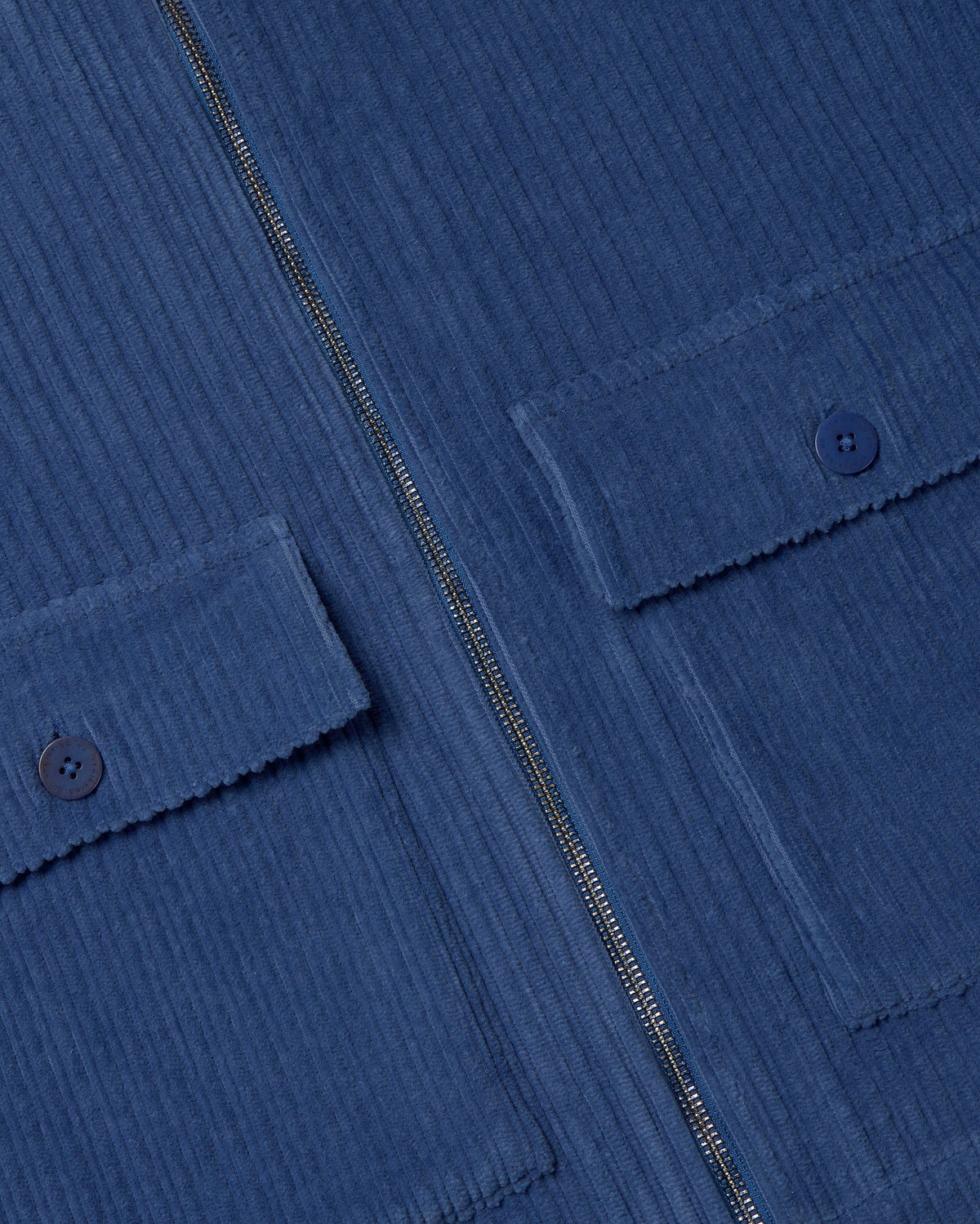 Chaqueta pana azul Delia sostenible silueta - 2