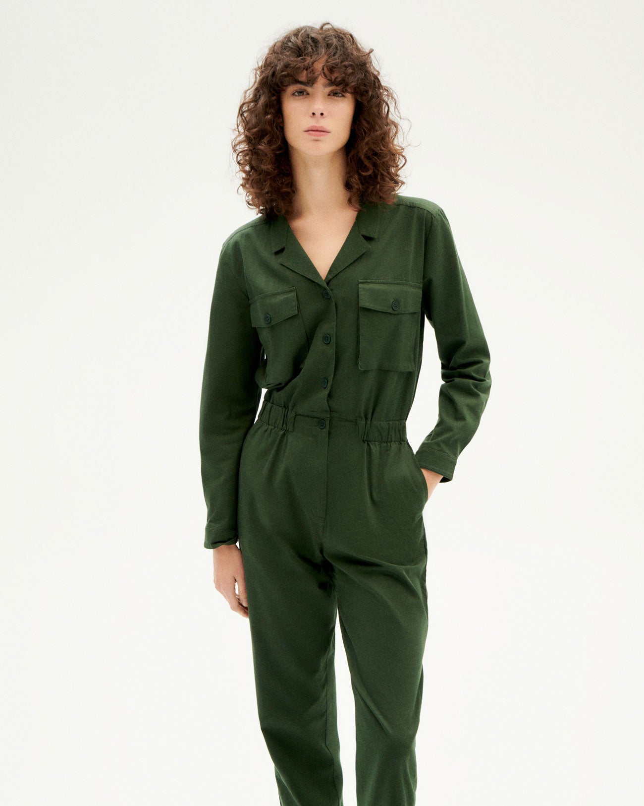 Jumpsuit cheap verde zara