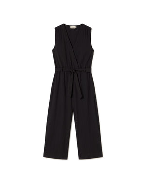 Mono negro seersucker Winona sostenible - silueta 1