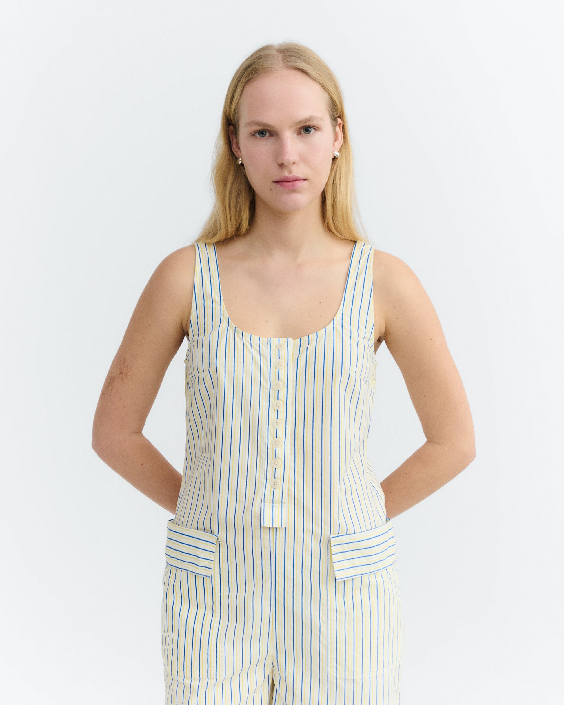 Mono popelin rayas Maud sostenible - 2