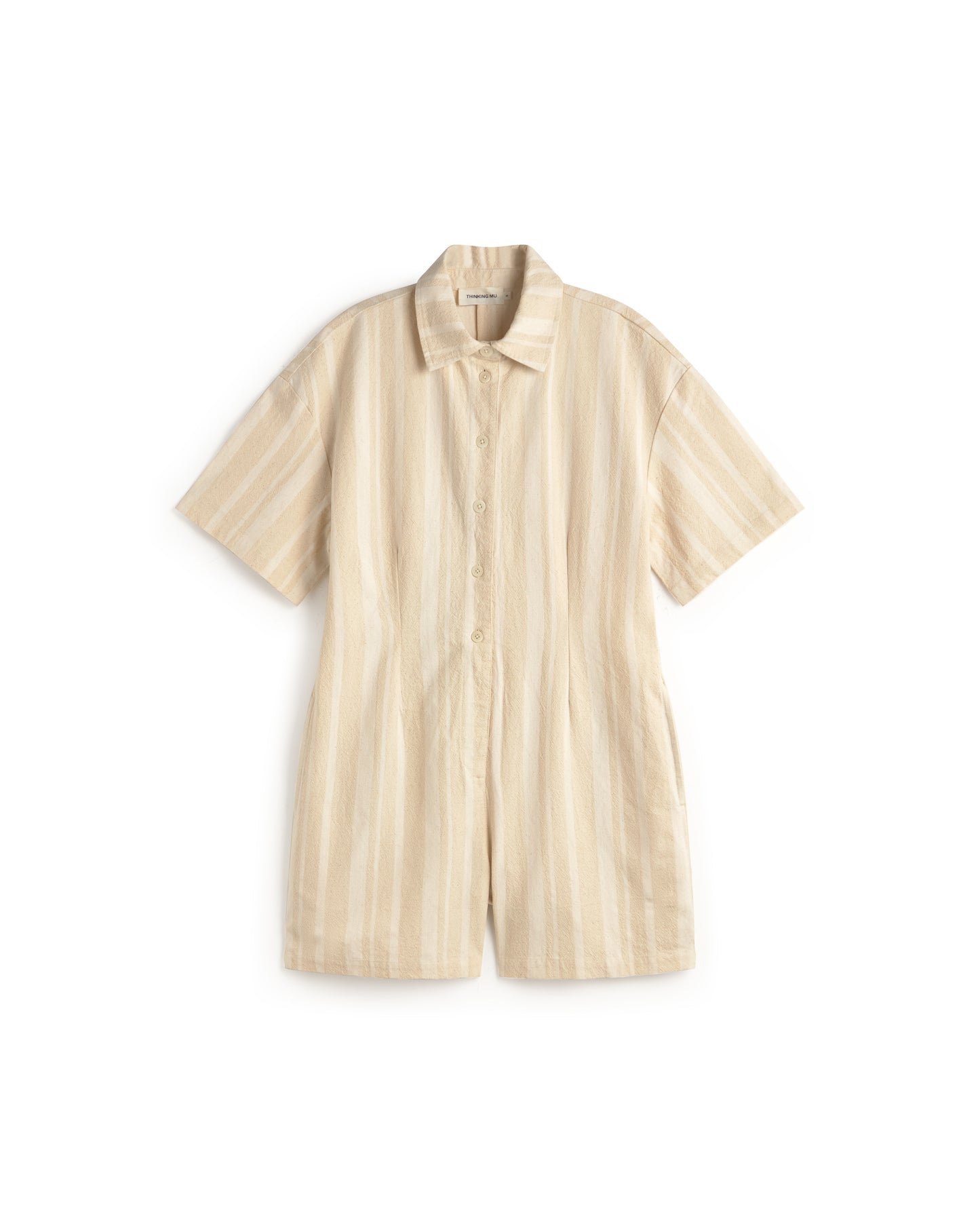 Mono rayas crudo Roberta sostenible silueta - 1