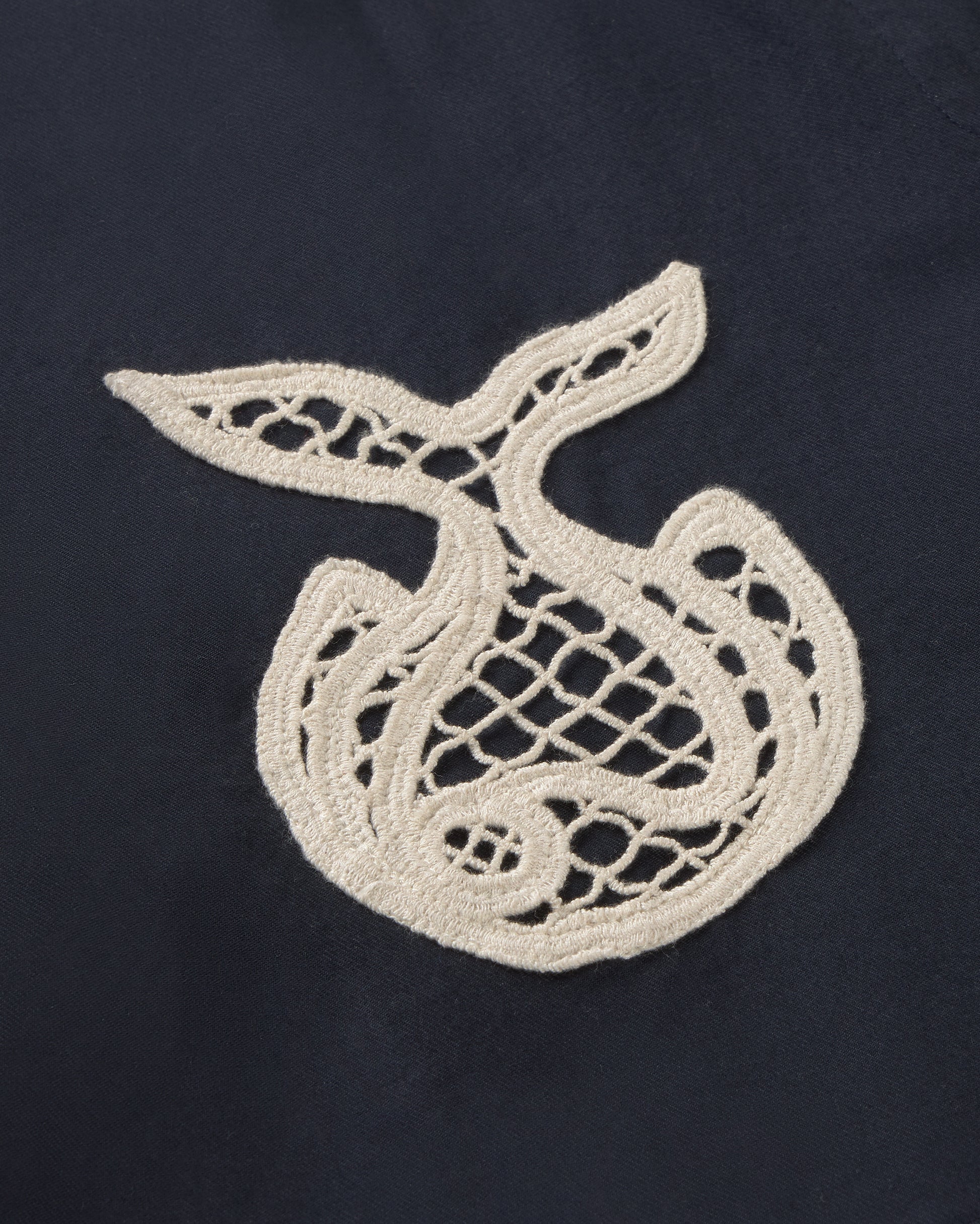 Mono bordado a mano fish Roberta sostenible silueta - 2