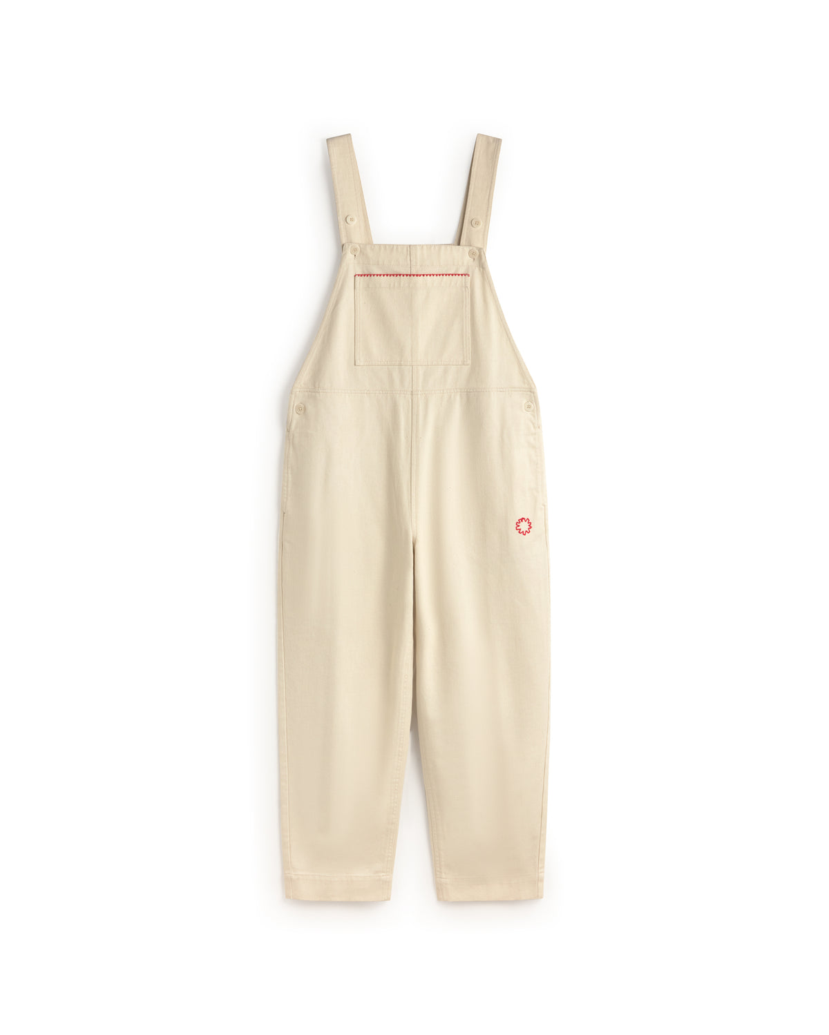 Mono peto crudo bordado a mano Luz sostenible silueta - 1