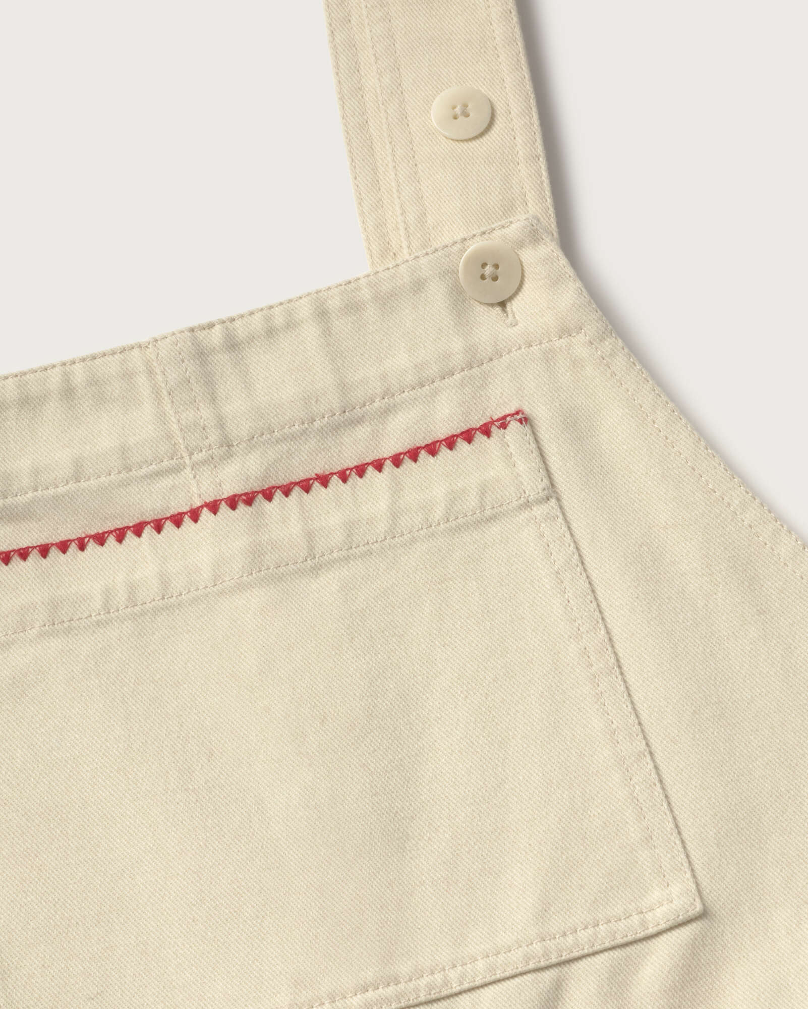 Mono peto crudo bordado a mano Luz sostenible silueta - 2