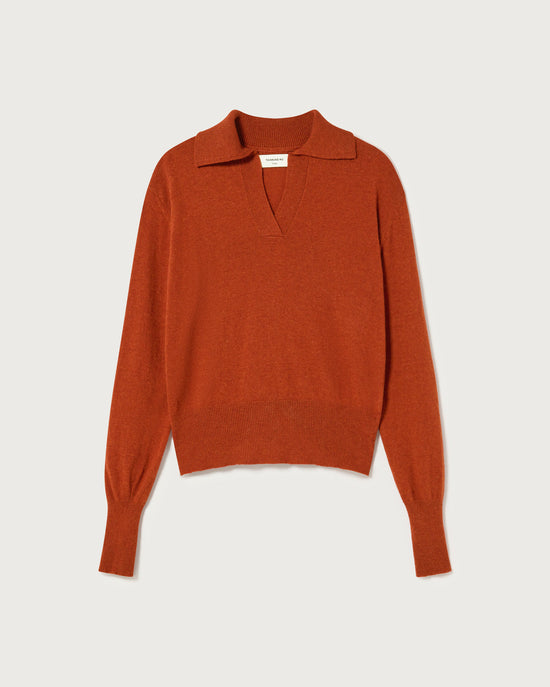 Pull laine rouge Sheena