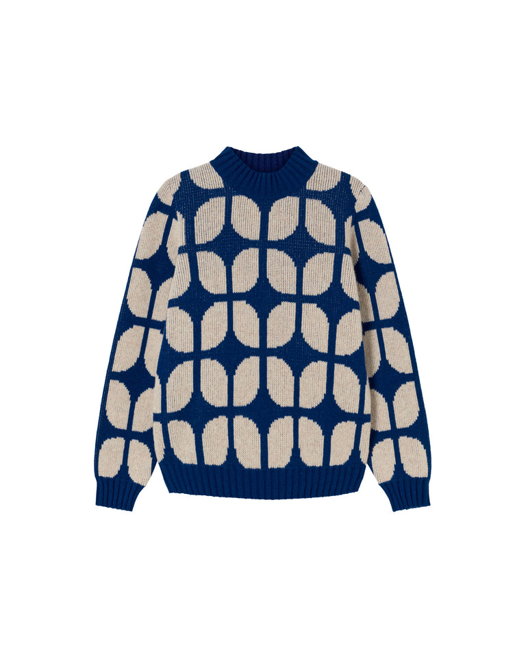 Jersey azul lana Wallpaper Ops sostenible-foto silueta6