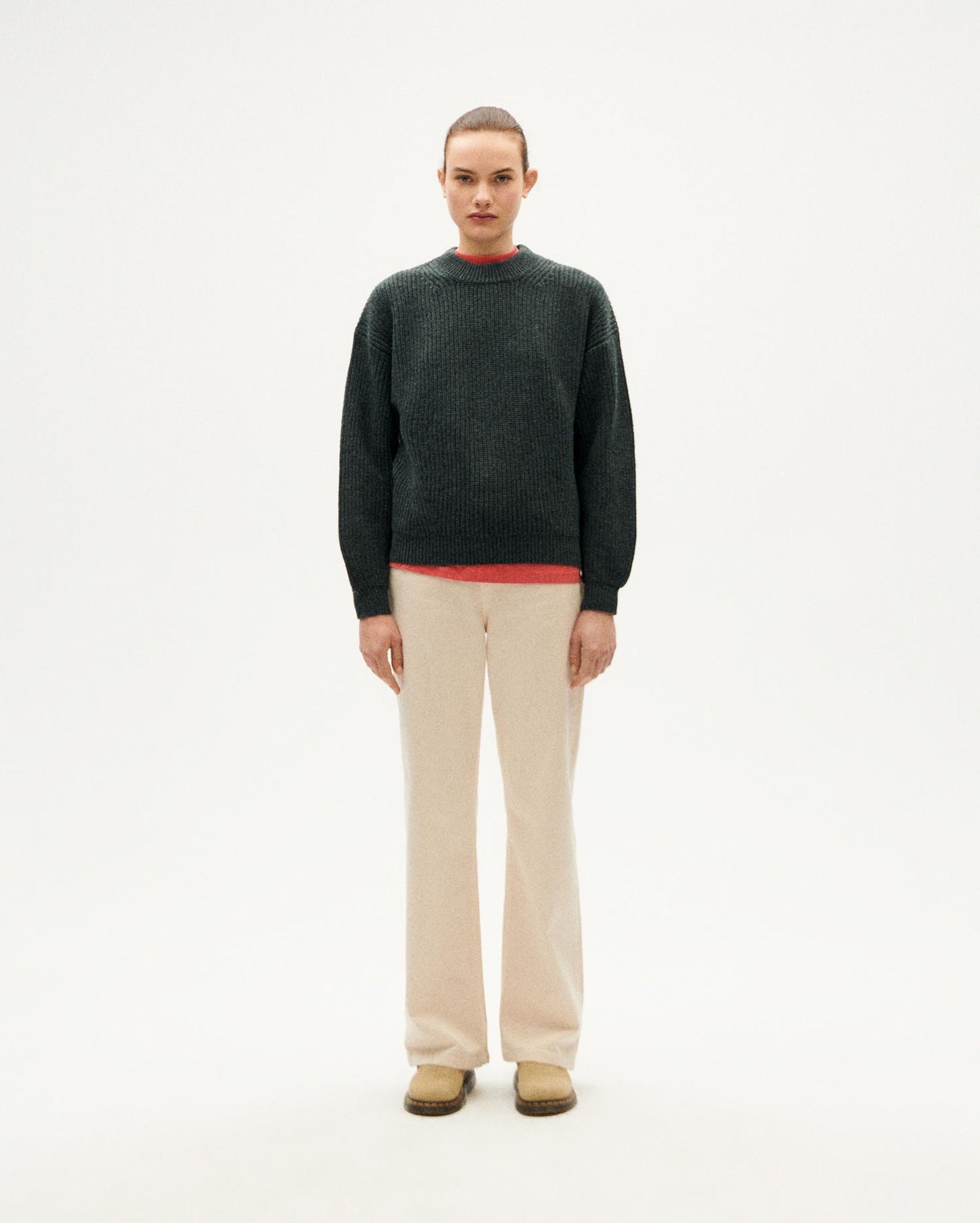 Jersey grafito lana Carmen sostenible-2