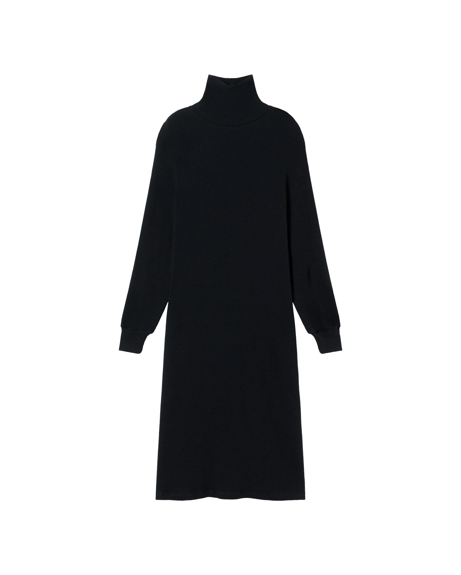 Vestido grafito punto Amaia sostenible - silueta 1