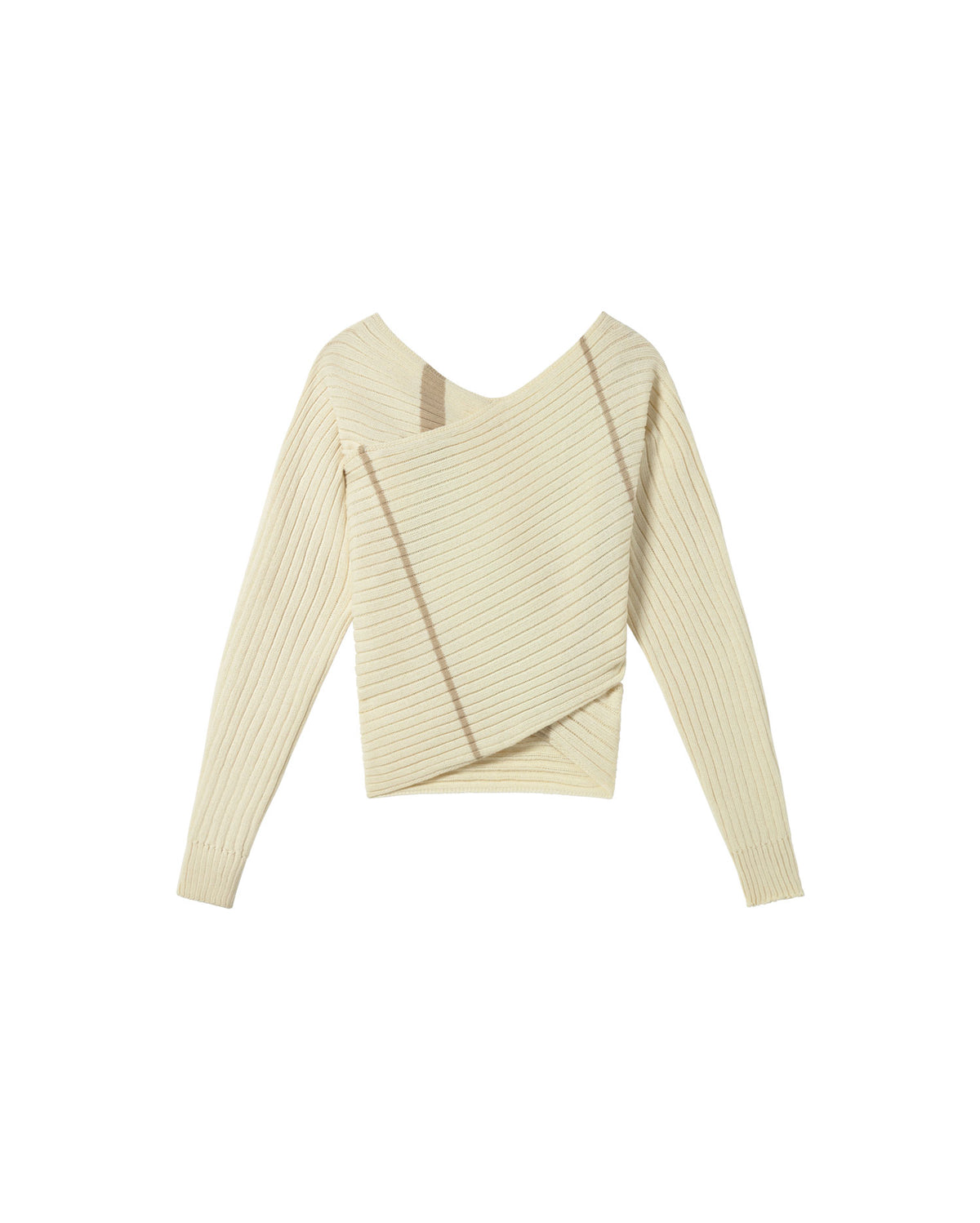 Jersey rayas crudo punto Adele sostenible - silueta 3