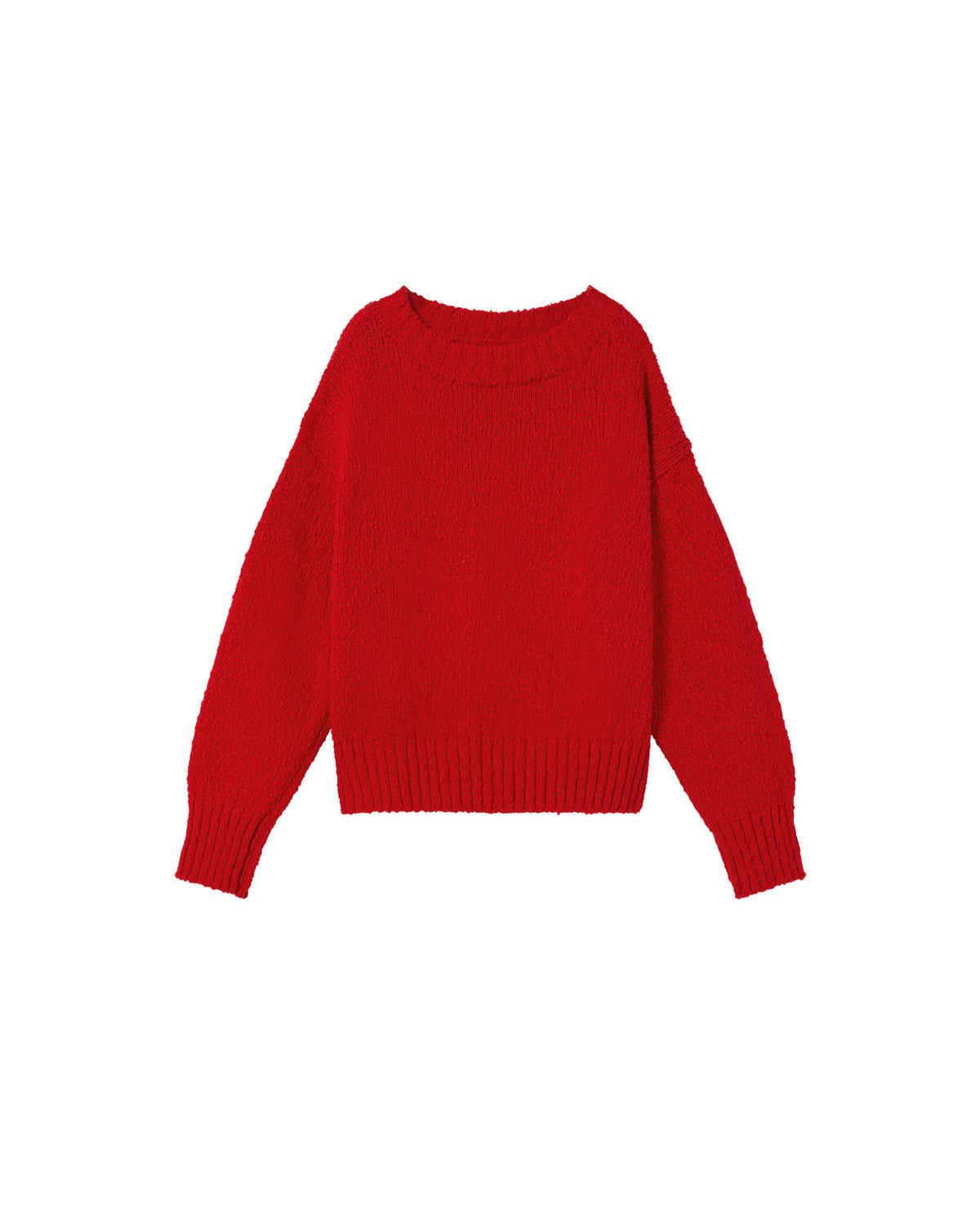 Jersey rojo punto Clara sostenible - silueta 1