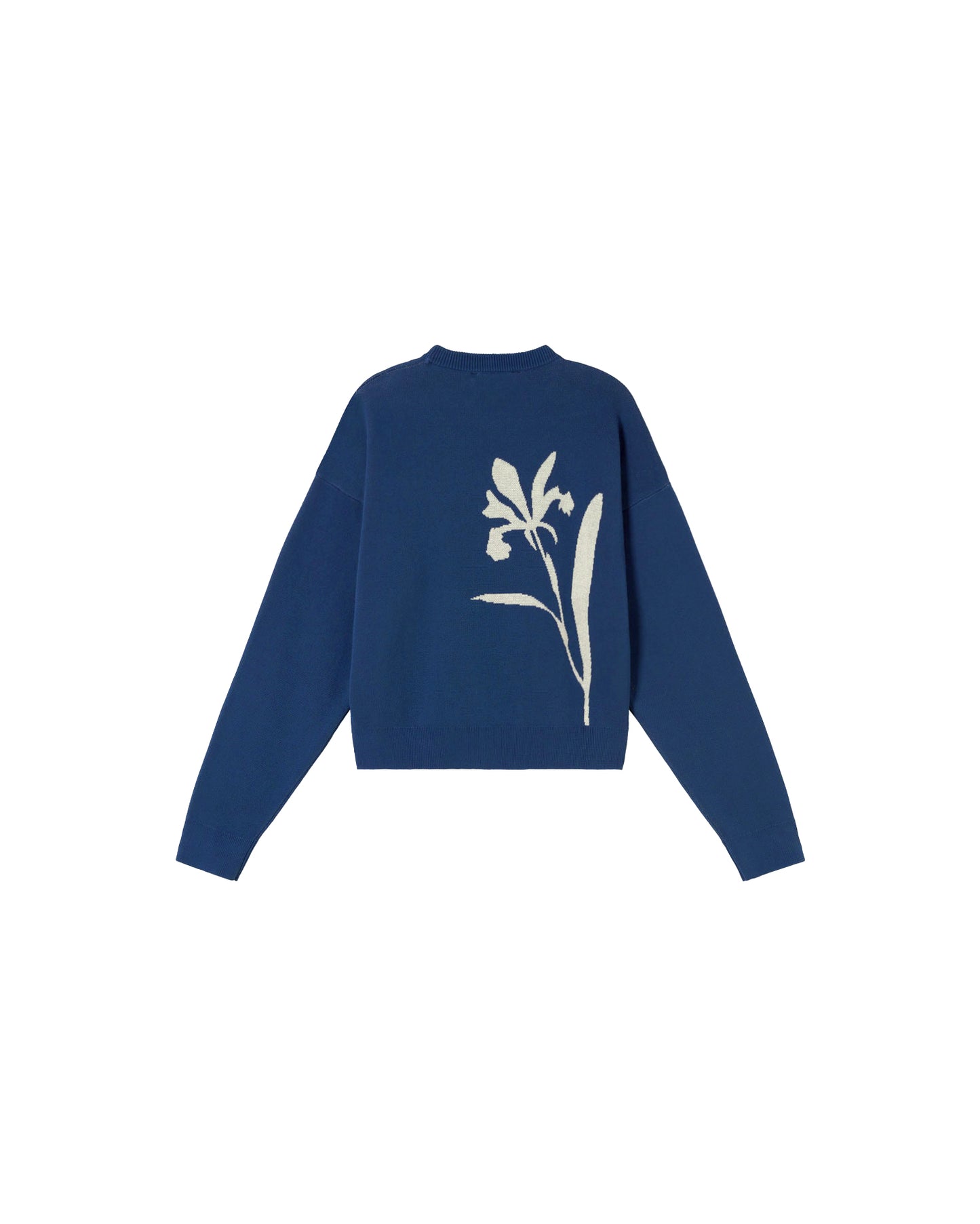 Jersey azul punto Philis sostenible - silueta 3