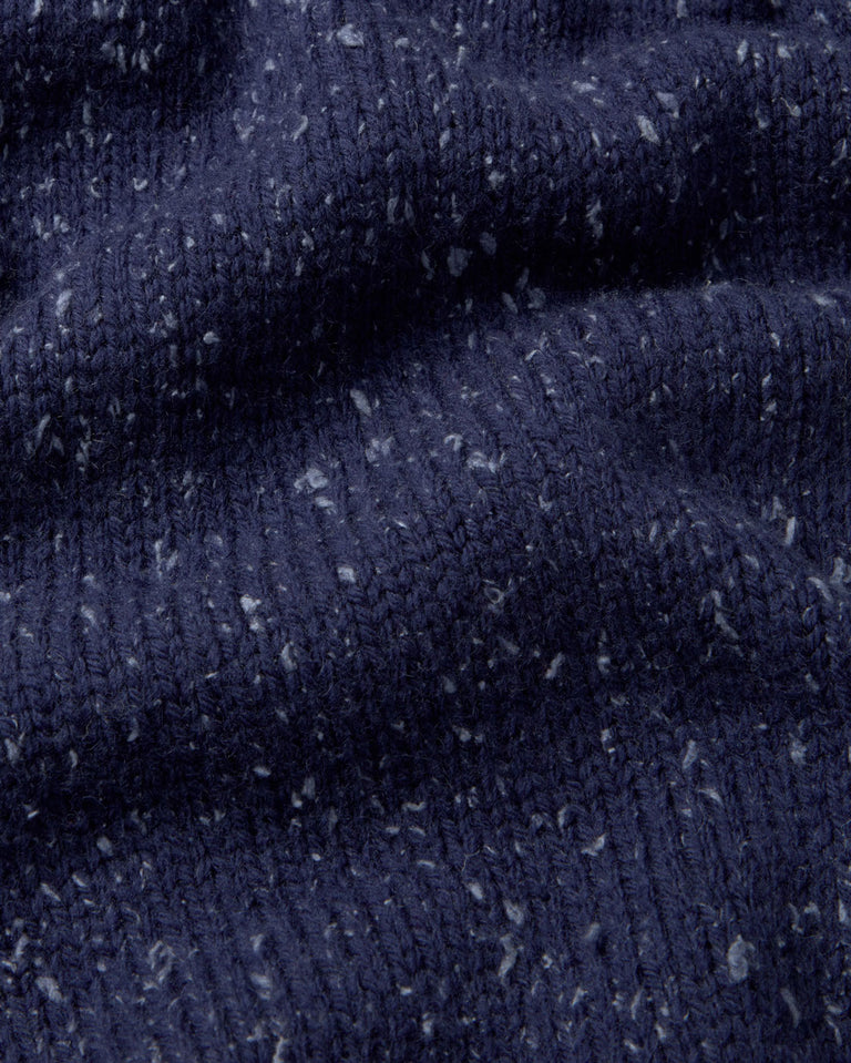 Jersey oversize lana merino azul Liza sostenible silueta - 2