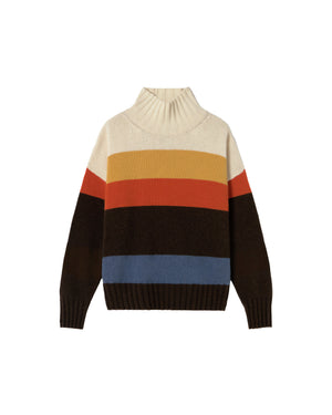 Jersey oversize lana rayas Imogen sostenible silueta - 1