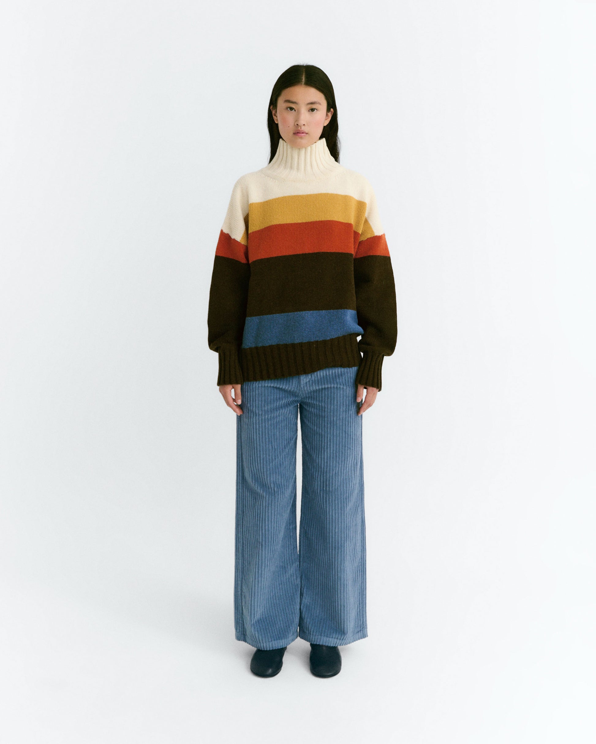 Jersey oversize lana rayas Imogen sostenible - 2