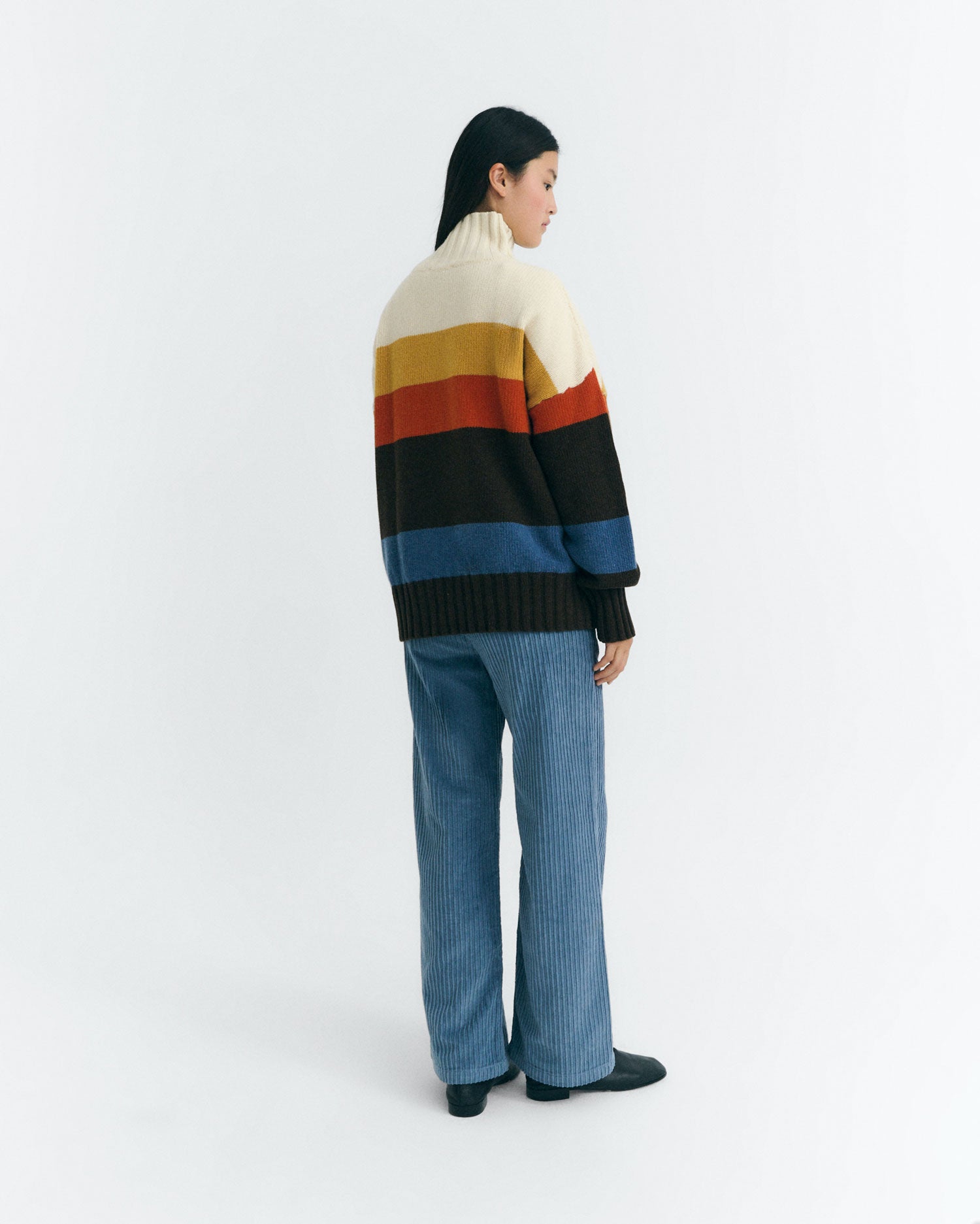 Jersey oversize lana rayas Imogen sostenible - 4